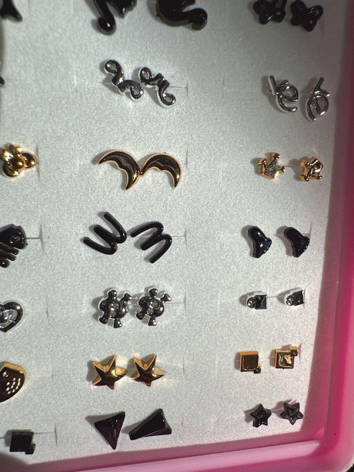 Designer 10 pairs baby earrings studs plastic harmless post lightwe Size ONE SIZE - 4 Thumbnail