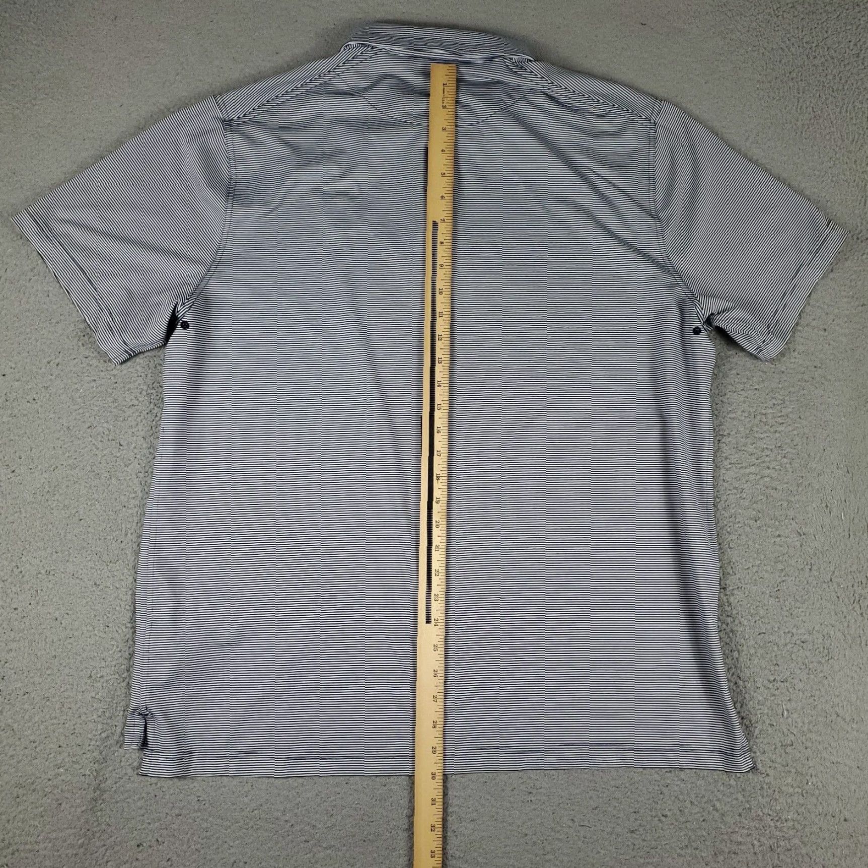 Nike Nike Polo Shirt Mens XL Blue Striped Swoosh Golf Casual Short Sleeve Polo Shirt Mens XL Blue Striped Nike Swoosh Golf Casual Short Sleeve Size US XL / EU 56 / 4 - 4 Thumbnail