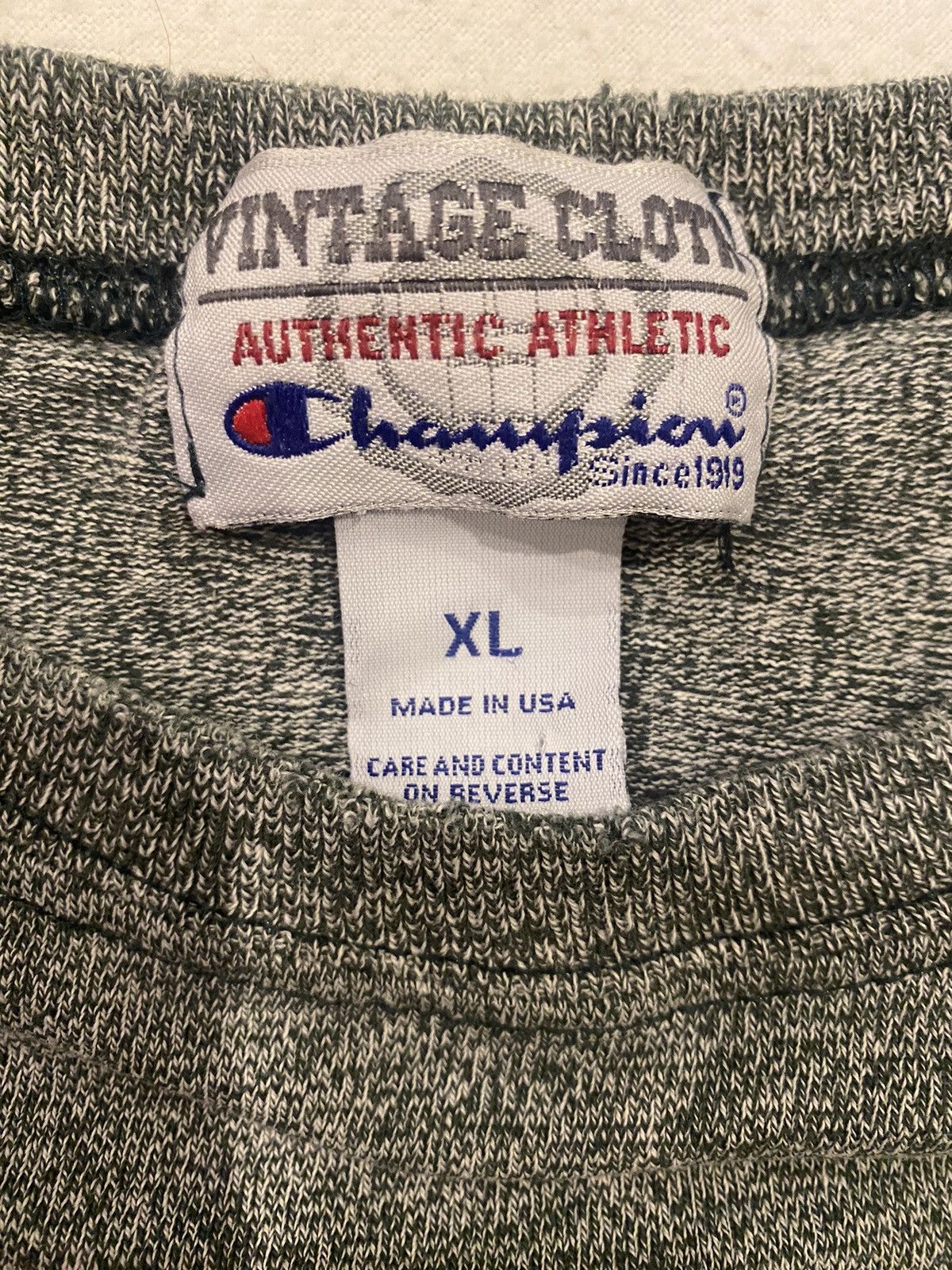 Champion Vintage Cloth Champion Green White Tee Size US XL / EU 56 / 4 - 5 Thumbnail