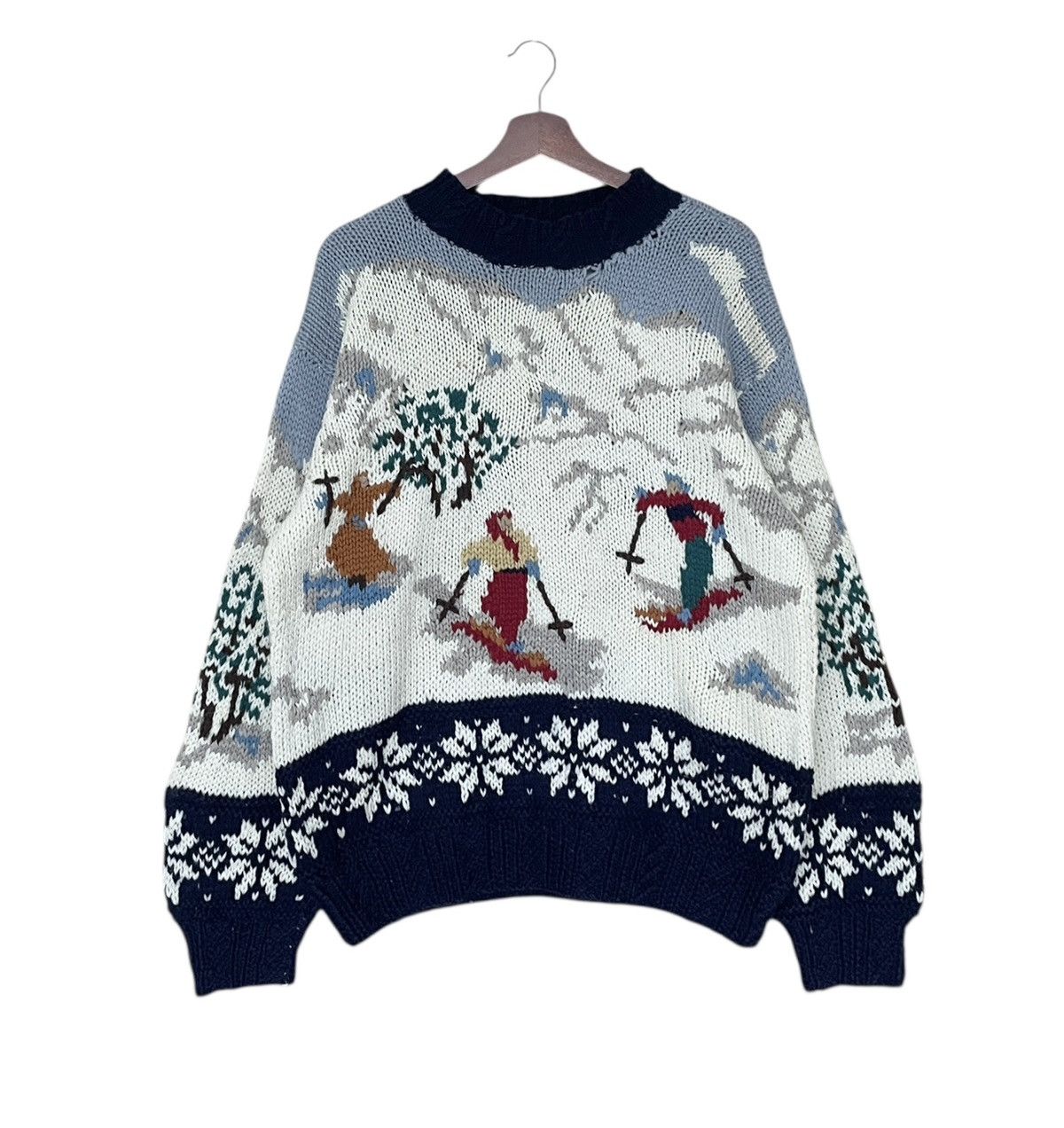 Handmade × Vintage Vintage Brand Afec’s Hand Made Knitwear Wool 1980s Size US M / EU 48-50 / 2 - 1 Thumbnail