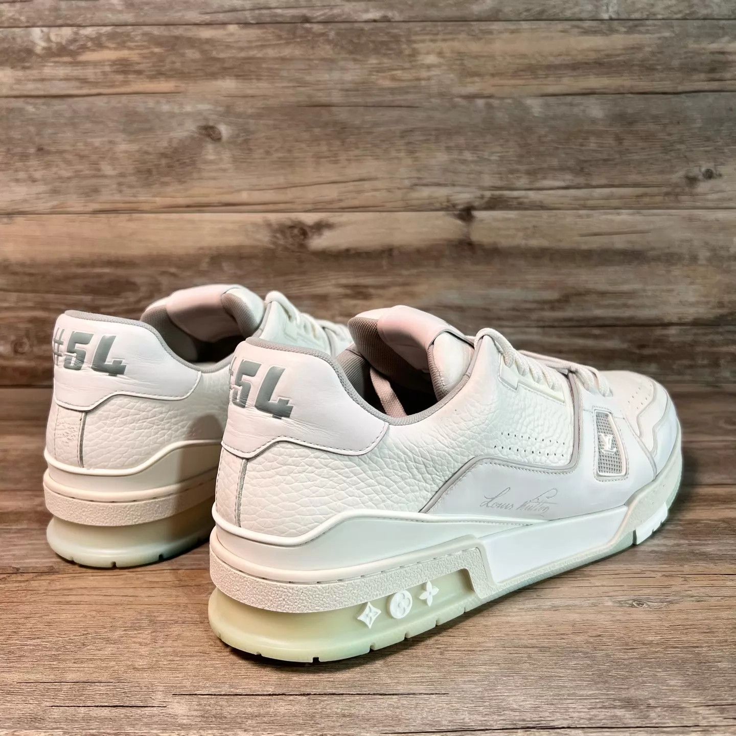 Louis Vuitton LV Trainer White Cement UK10.5 (44.5) 95 New Size US 11.5 / EU 44-45 - 3 Thumbnail