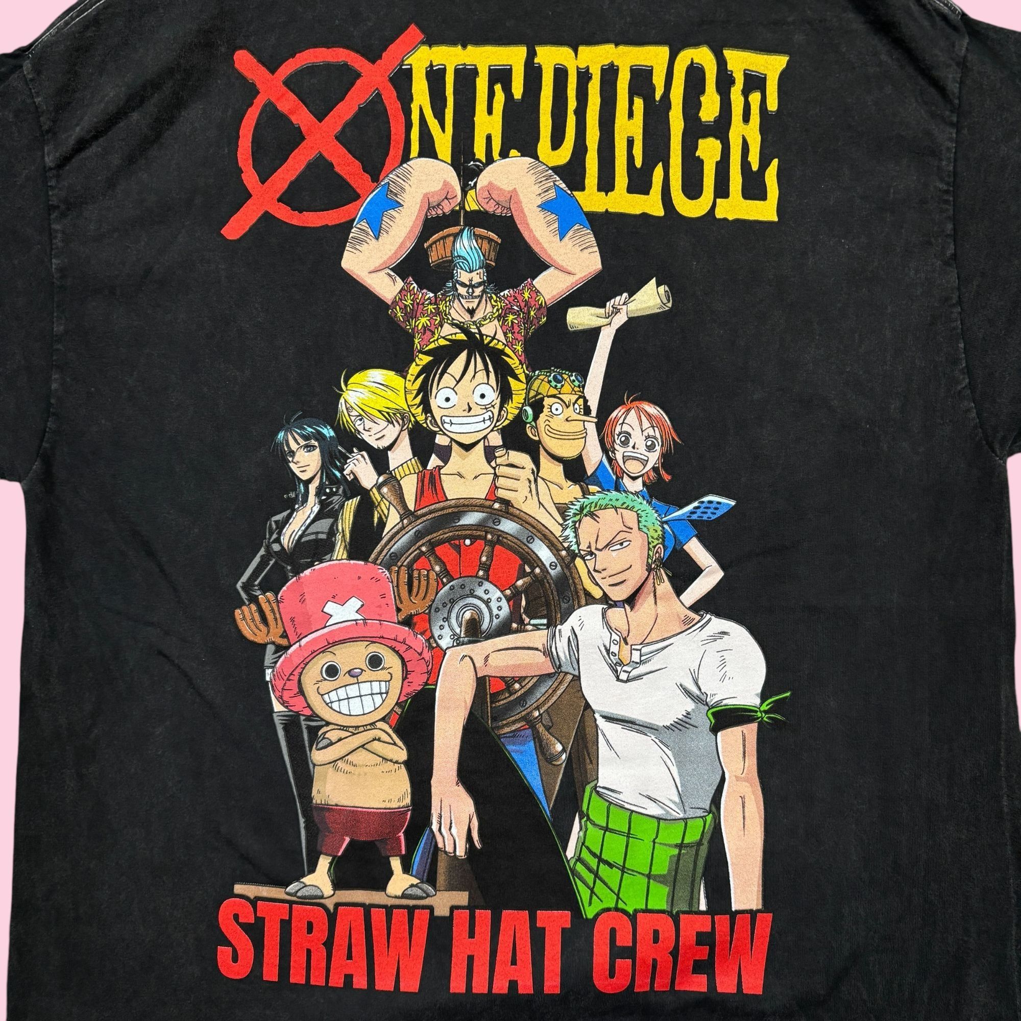 One Piece One Piece Straw Hat Crew anime Poster Mineral Wash Tee L Size US L / EU 52-54 / 3 - 3 Thumbnail