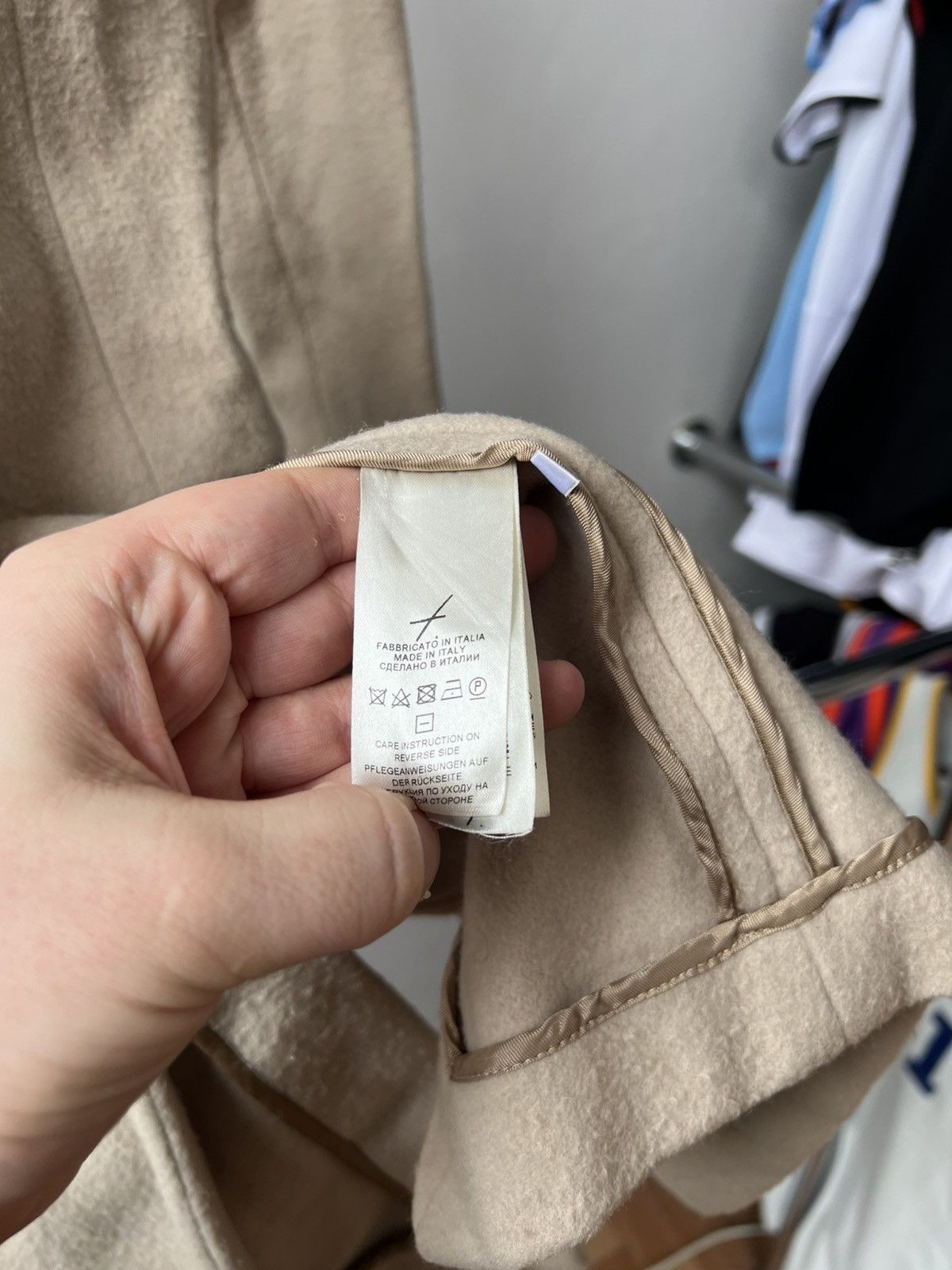 Falcone FALCONERI MADE IN ITALY CREAM WOMEN WOOL LUXURY COAT SIZE XS Size XS / US 0-2 / IT 36-38 - 13 Thumbnail