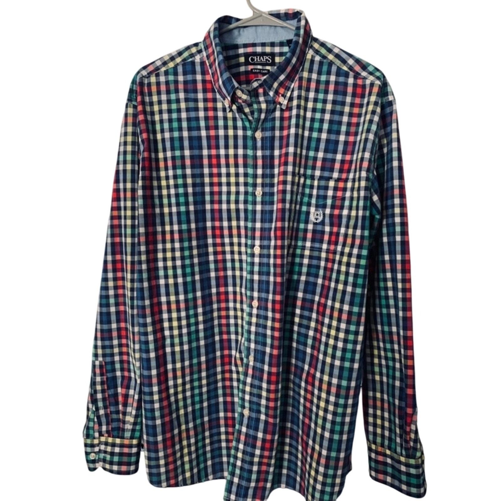 Chaps Chaps XL Multicolor Plaid Button Down Shirt- Long Sleeve Size US XL / EU 56 / 4 - 1 Thumbnail