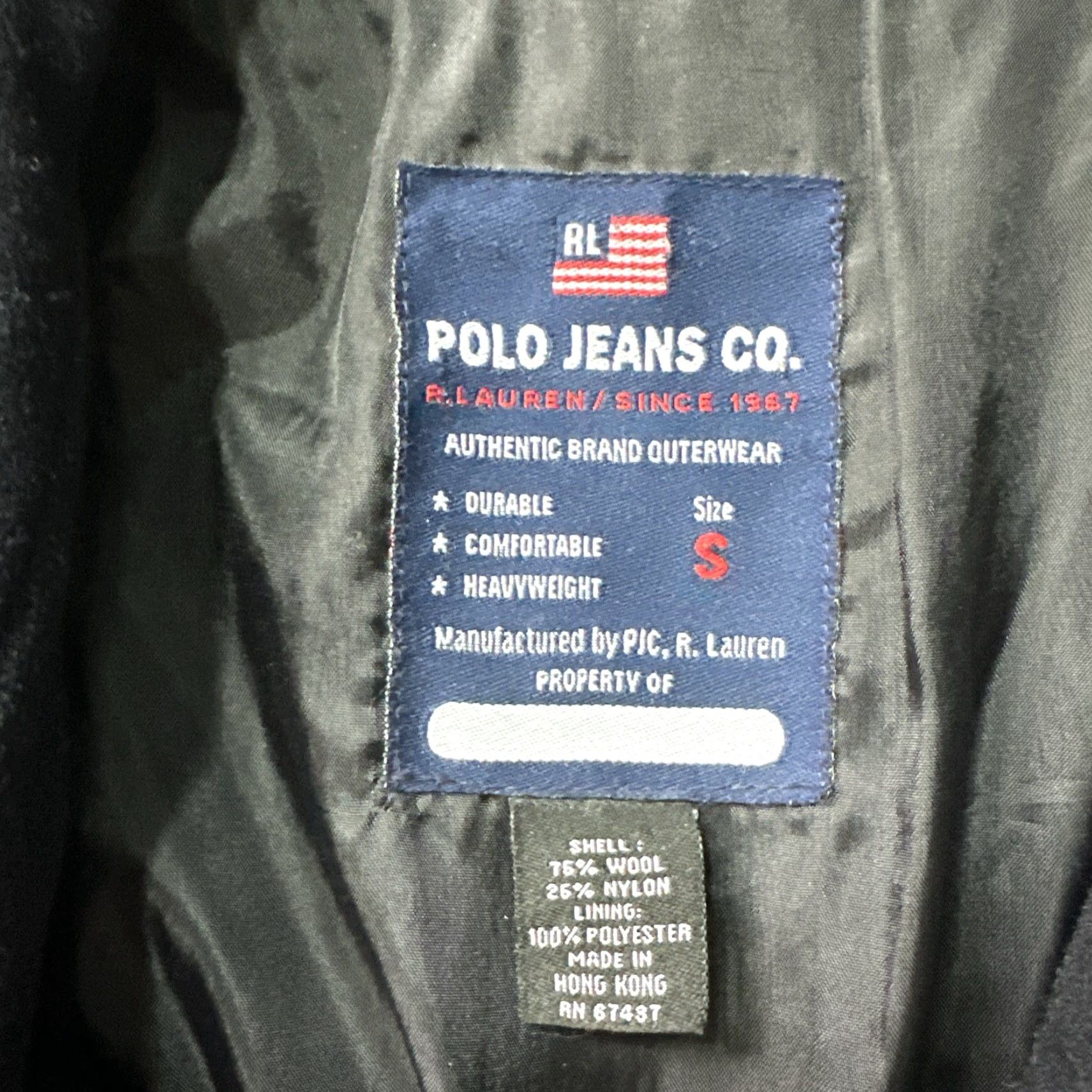 Ralph Lauren Polo Jeans Co. Ralph Lauren Pea Coat Jacket Wool Blend Dark Blue S Solid Men Mens Size Small Size US S / EU 44-46 / 1 - 6 Thumbnail