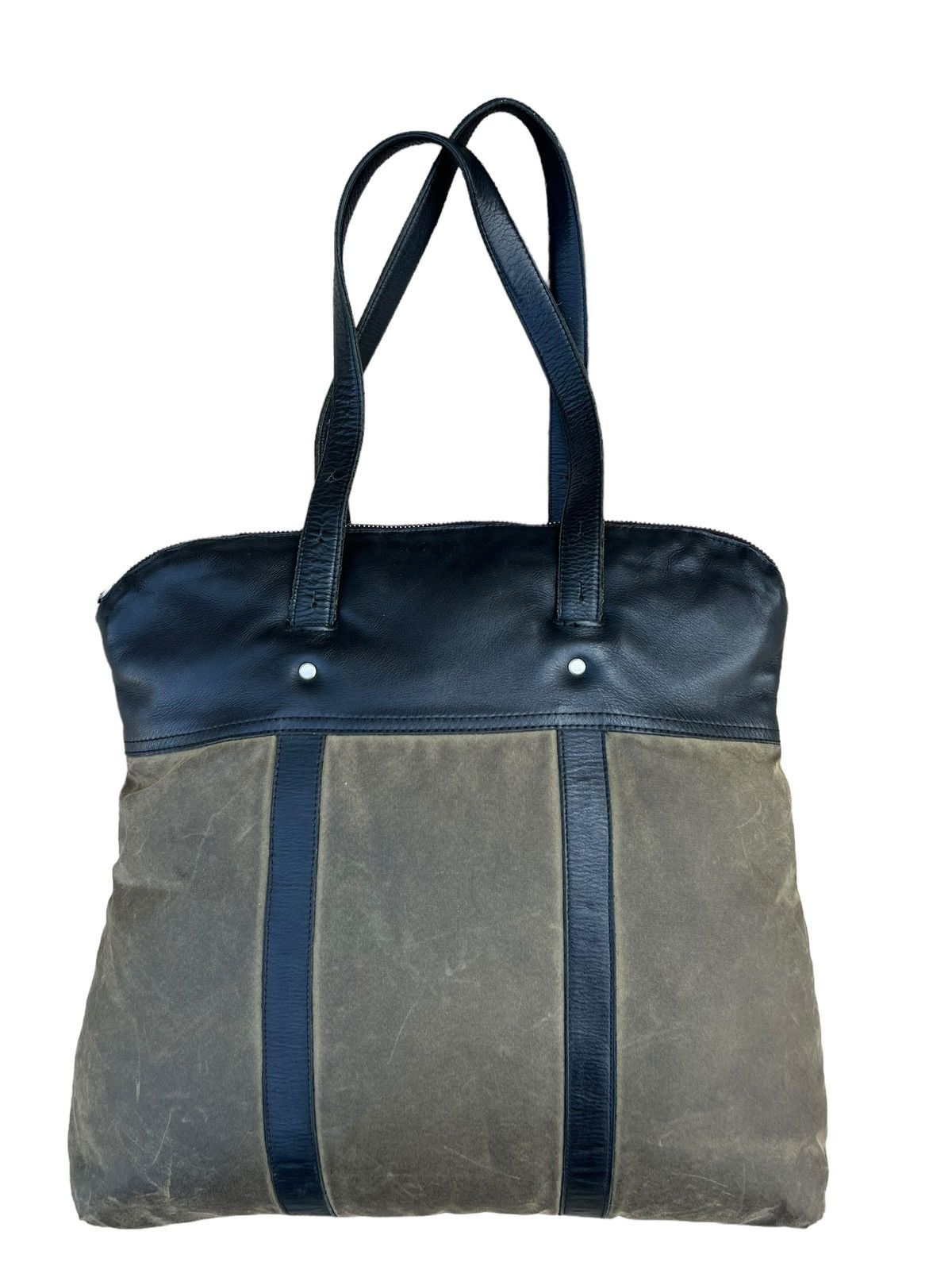 Billykirk Vintage Billykirk Handmade Distress Waxed Canvas Leather Bag Size ONE SIZE - 1 Thumbnail