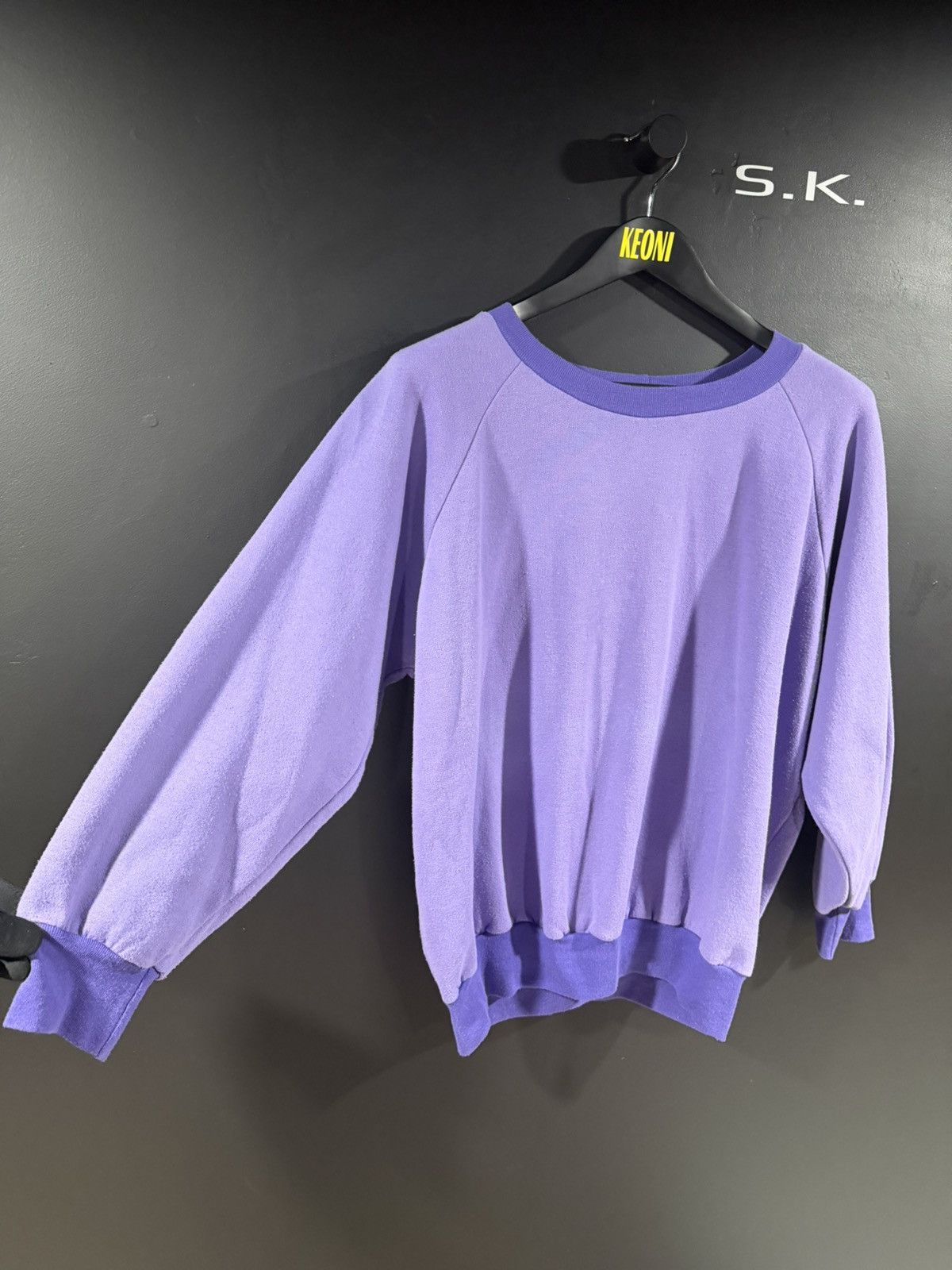Vintage 1980s Vintage Purple Sun Faded Grunge Boxy Sweatshirt XL Size US XL / EU 56 / 4 - 4 Thumbnail