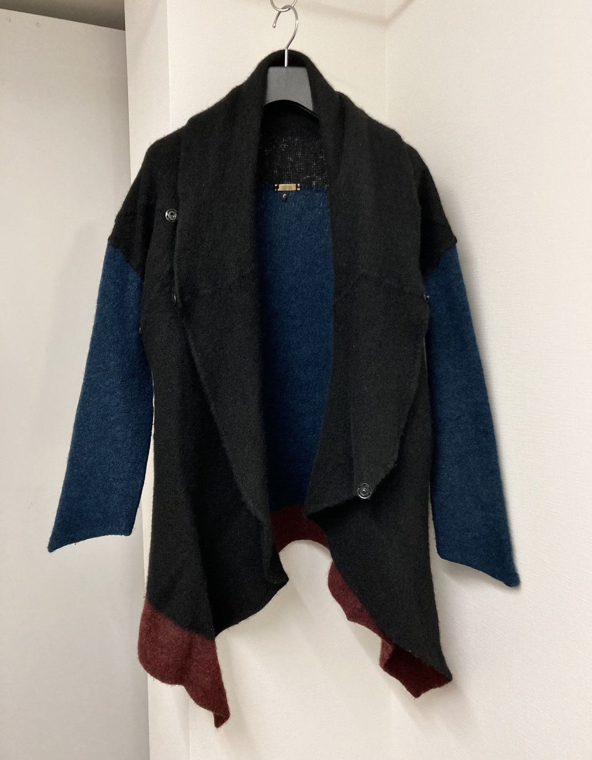 Japanese Brand siva knit deformed draping cardigan Size US M / EU 48-50 / 2 - 8 Thumbnail