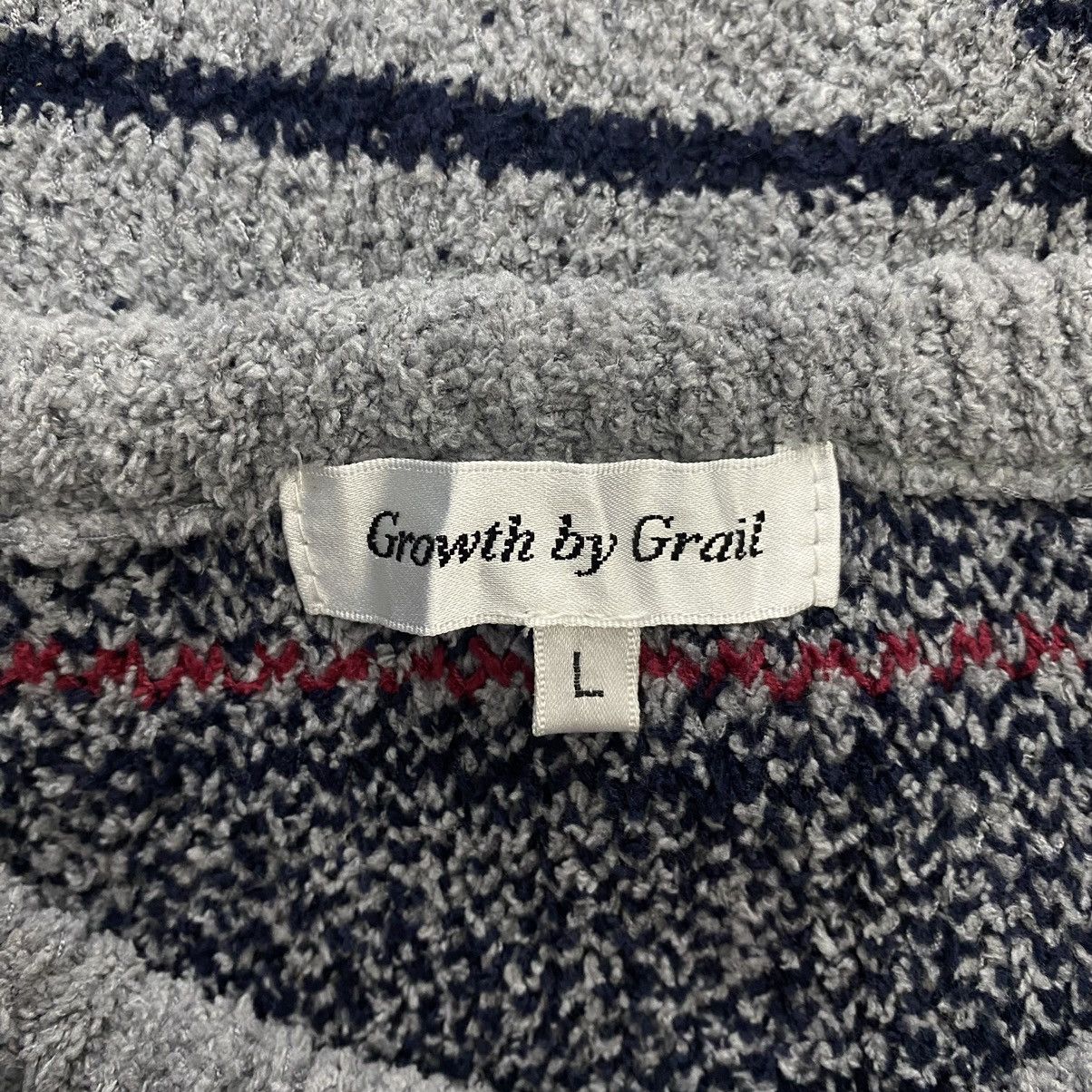 Other GROWTH By GRAIL Navajo Native Aztec Knitwear Grey Sweatshirt Size US L / EU 52-54 / 3 - 4 Thumbnail