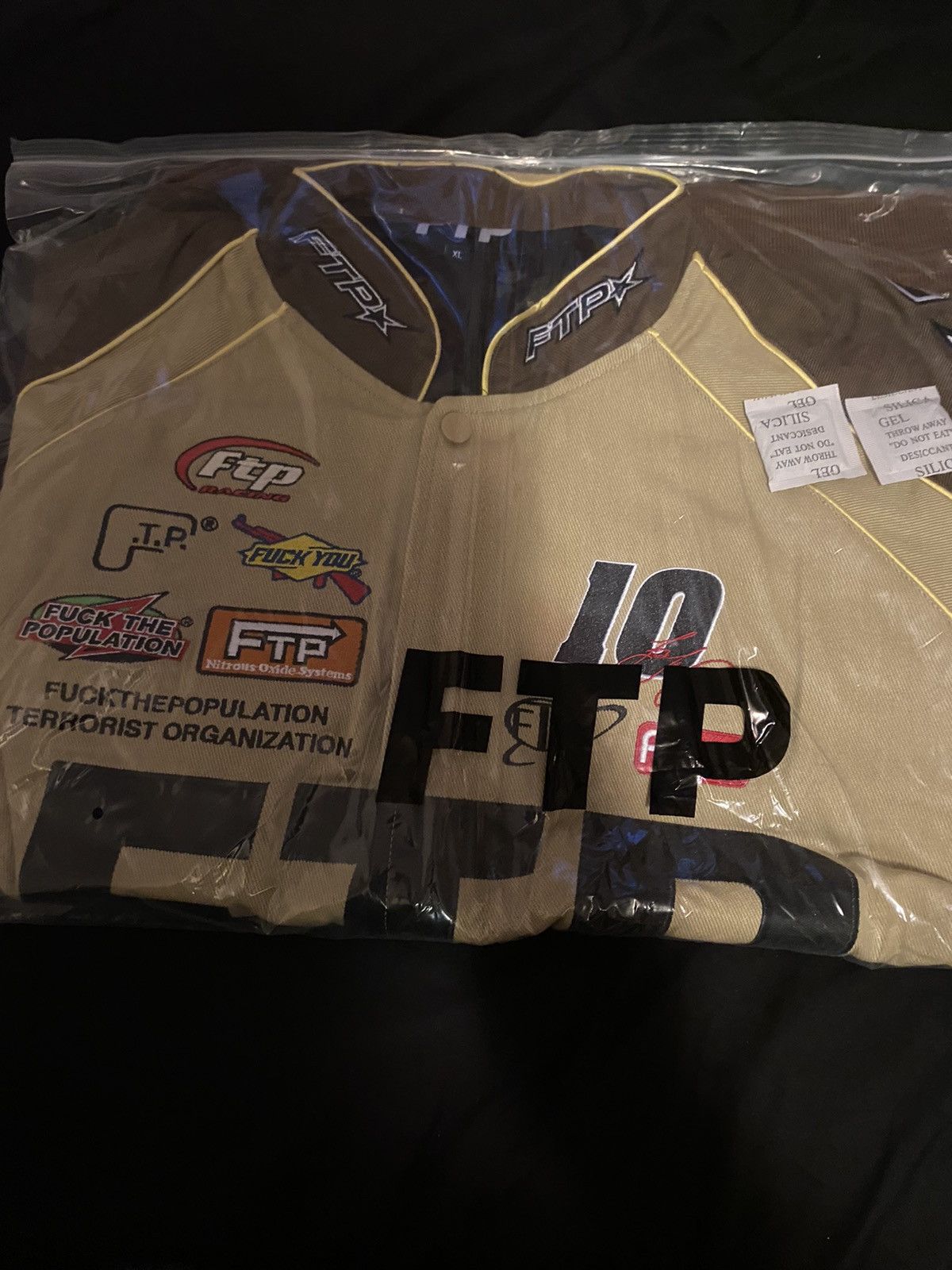 Fuck The Population FTP Pit Crew Jacket XL Tan Size US XL / EU 56 / 4 - 5 Thumbnail