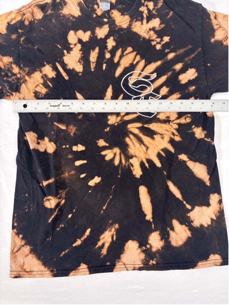 Gildan Men's Gildan T-shirt Size M Black and Orange Tie Dye Size US M / EU 48-50 / 2 - 2 Thumbnail