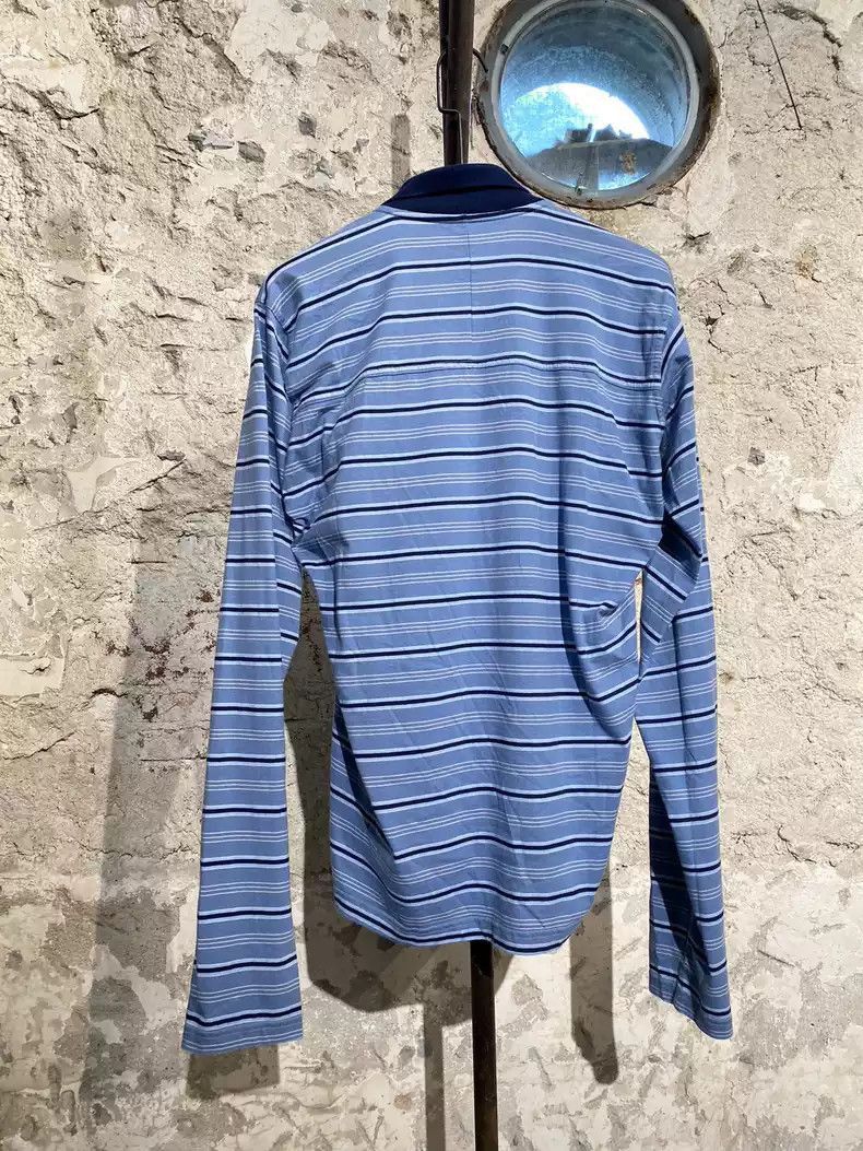 Martine Rose Martine rose blue and white striped long-sleeved T-shirt -2 Size US M / EU 48-50 / 2 - 2 Thumbnail