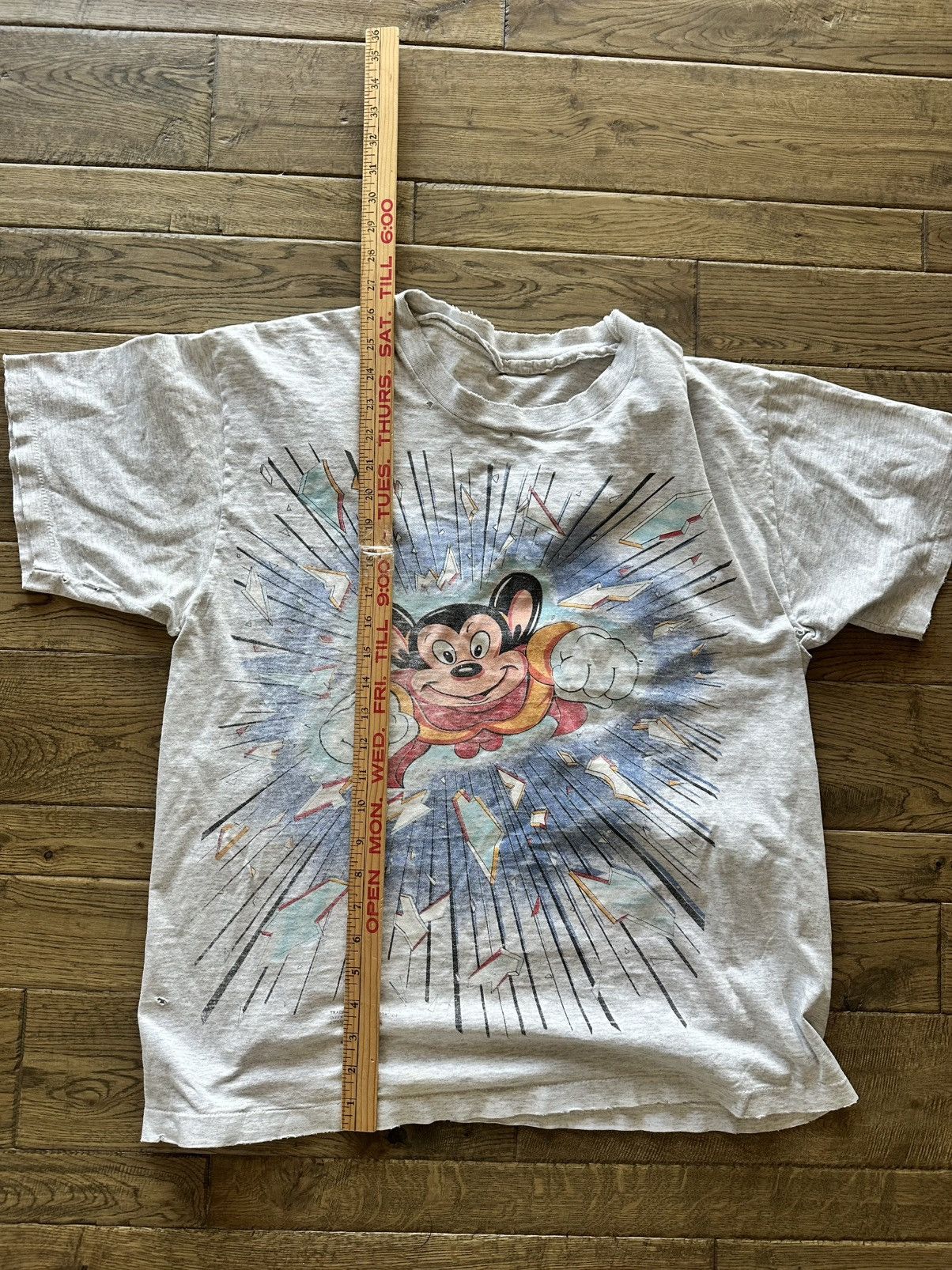 Cartoon Network × Vintage Thrashed Vintage 1994 Mighty Mouse Tee T Shirt Adult L Size US L / EU 52-54 / 3 - 8 Thumbnail