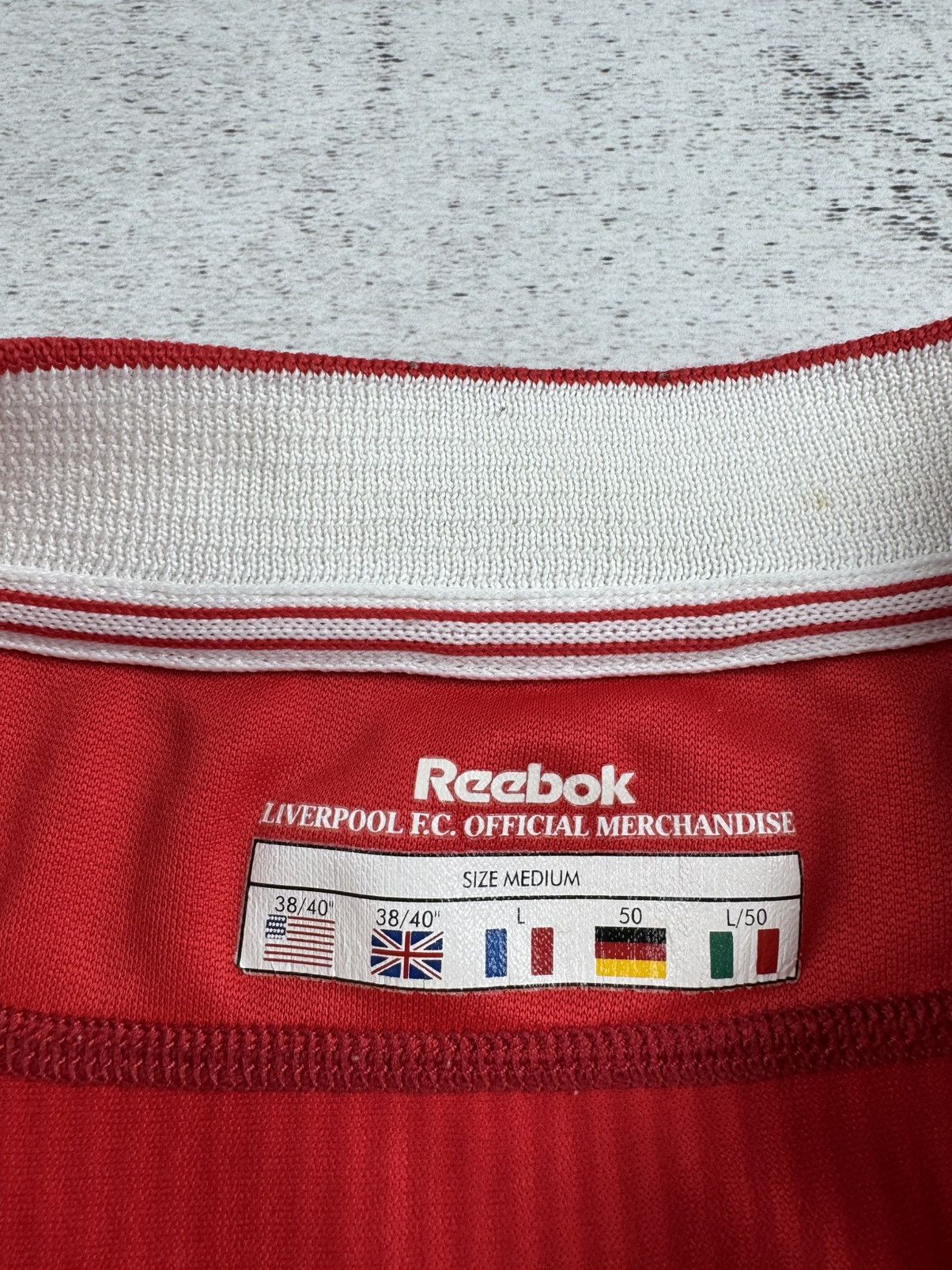 Reebok Vintage Liverpool 2002/2004 Home Football Shirt Jersey Kit Size US M / EU 48-50 / 2 - 13 Thumbnail