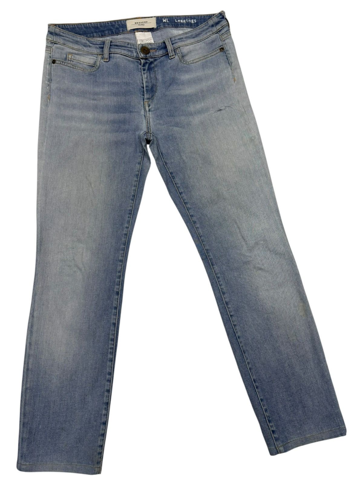 Max Mara MAX MARA WEEKEND DISTRESSED DENIM JEANS Size 30" / US 8 / IT 44 - 3 Thumbnail