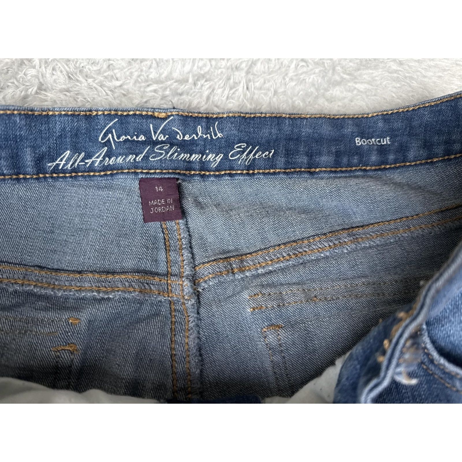 Gloria Vanderbilt Gloria Vanderbilt Jeans Womens 14 Short Bootcut Blue All Around Slimming Effect Size 36" / US 14 / IT 50 - 6 Thumbnail