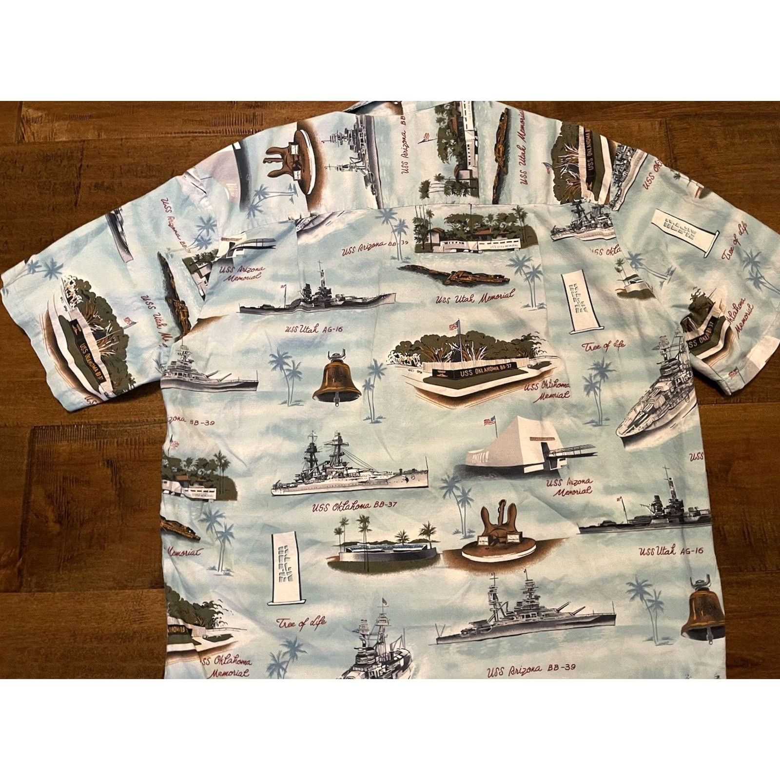 Vintage VINTAGE Kalaheo Shirt Mens XL Hawaiian Pearl Harbor Navy Battleships Military Men Size US XL / EU 56 / 4 - 6 Thumbnail