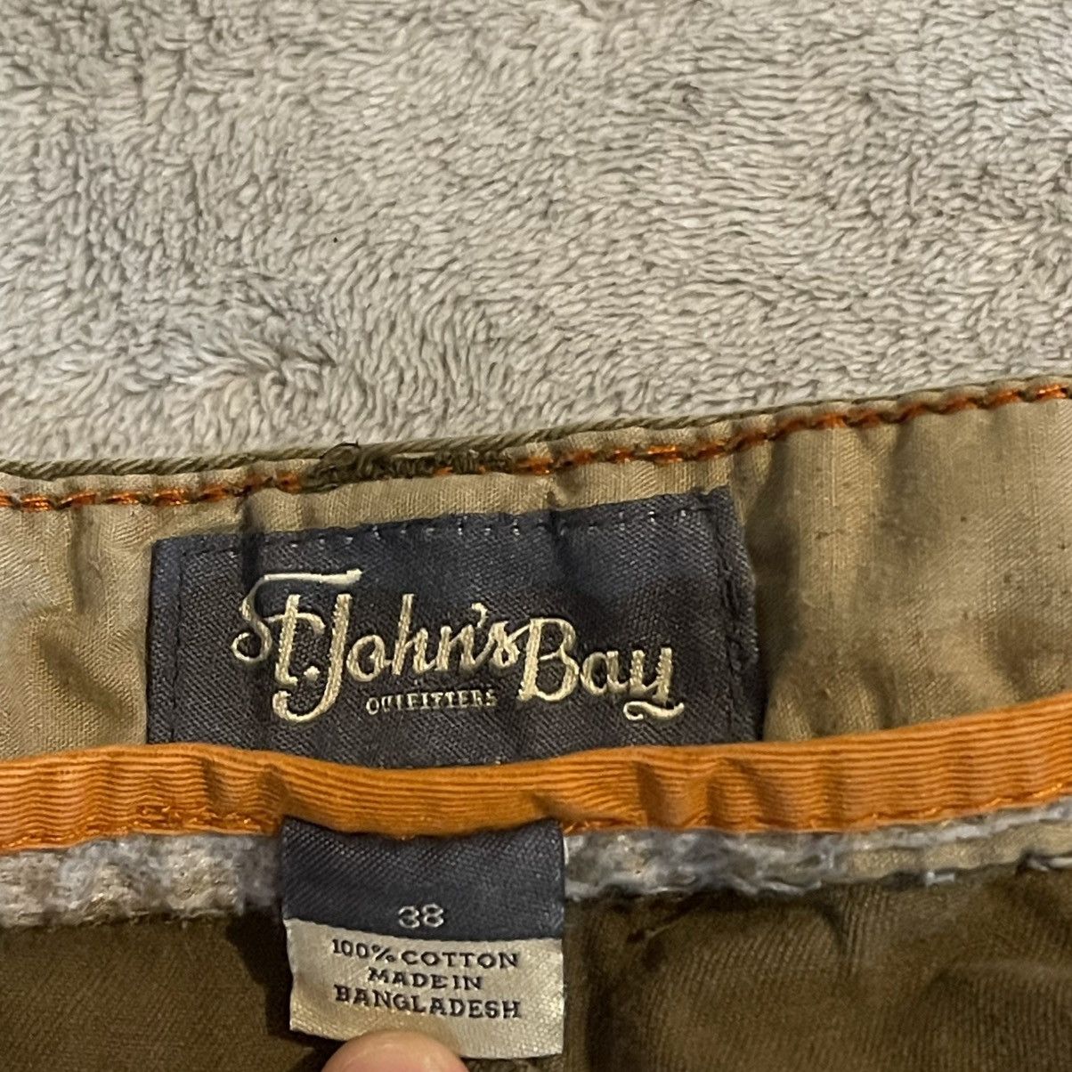 St. Johns Bay Vintage 90s St Johns Bay Mens Brown Cotton Cargo Shorts 38 Size US 38 / EU 54 - 3 Thumbnail