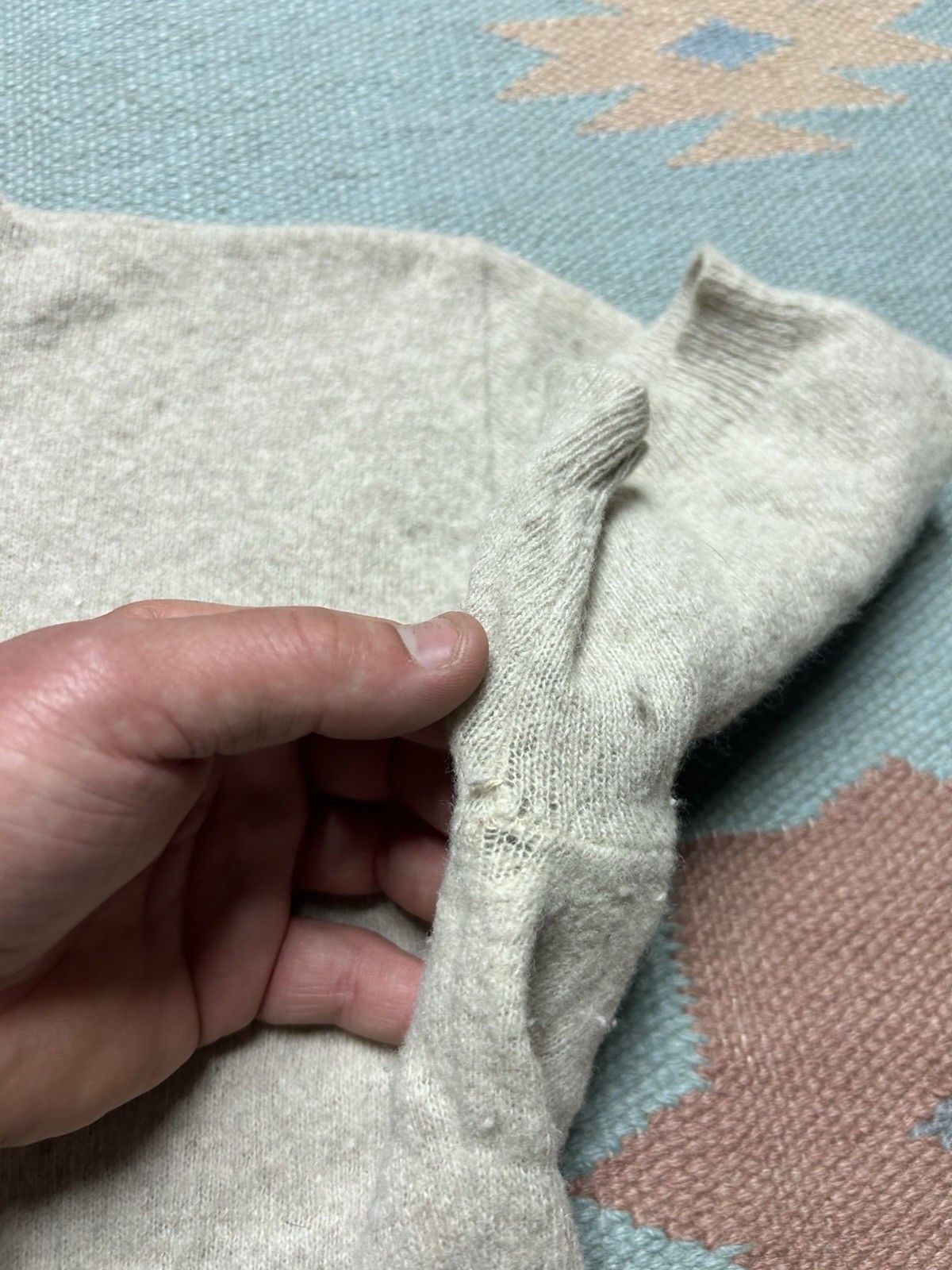 Vintage Vintage 1950s fur sweater lambs wool blend women’s L ? boxy Size L / US 10 / IT 46 - 8 Thumbnail
