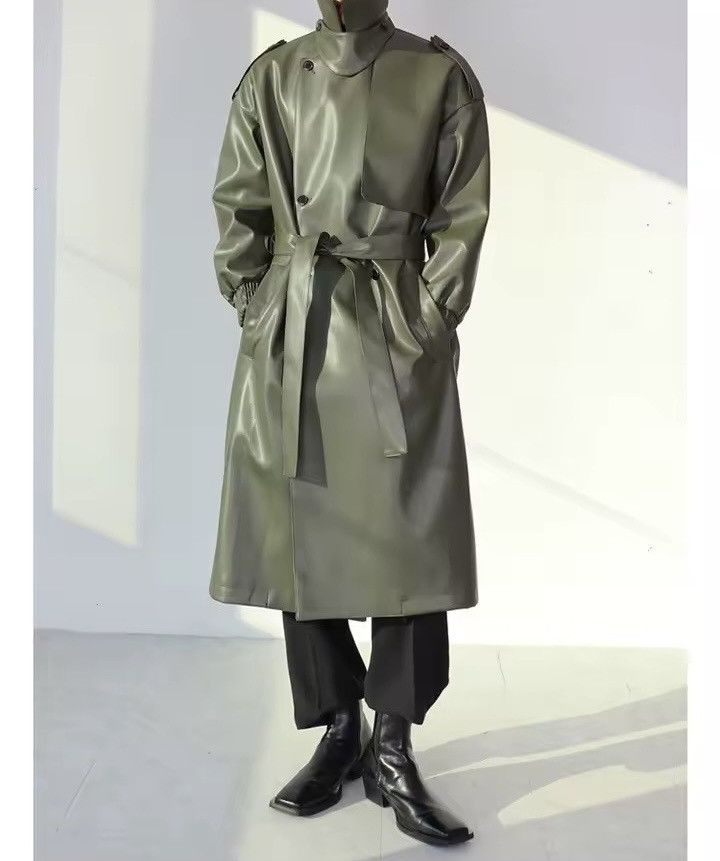 Other Trench Faux Leather Midi Casual Jacket Designer Oversized Size US M / EU 48-50 / 2 - 7 Thumbnail