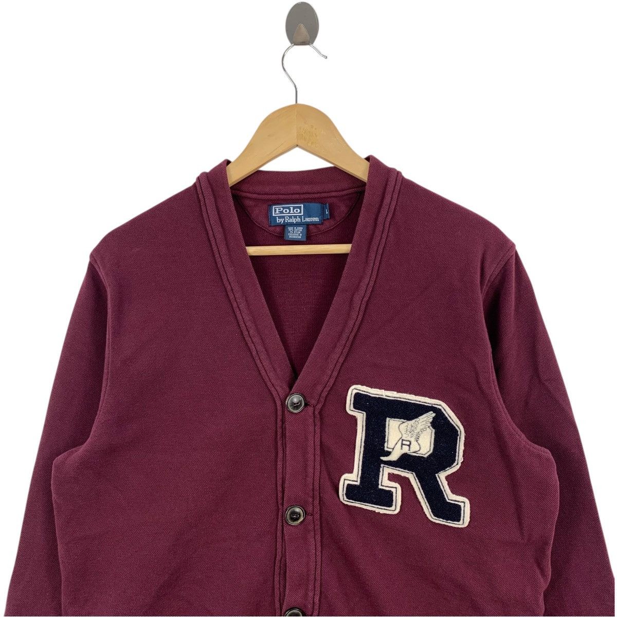 Polo Ralph Lauren Vintage POLO R WING Ralph Lauren Buttons Cardigan Sweatshirt Size US L / EU 52-54 / 3 - 2 Thumbnail
