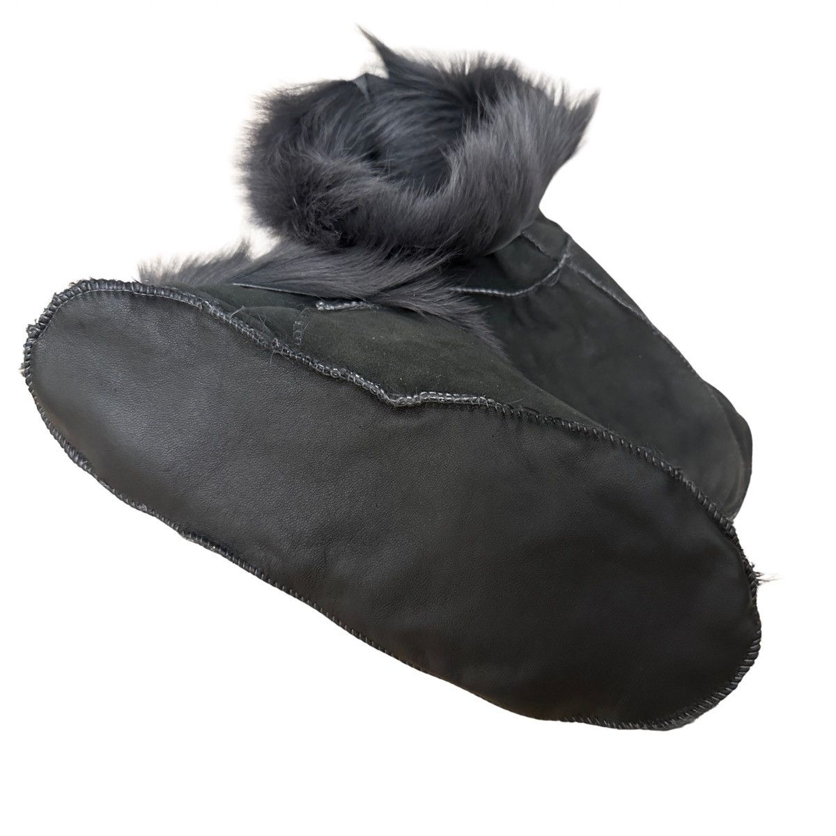 Other Grey Sheepskin Slippers Size 39 Home Shoes Size US 6 / EU 39 - 3 Thumbnail