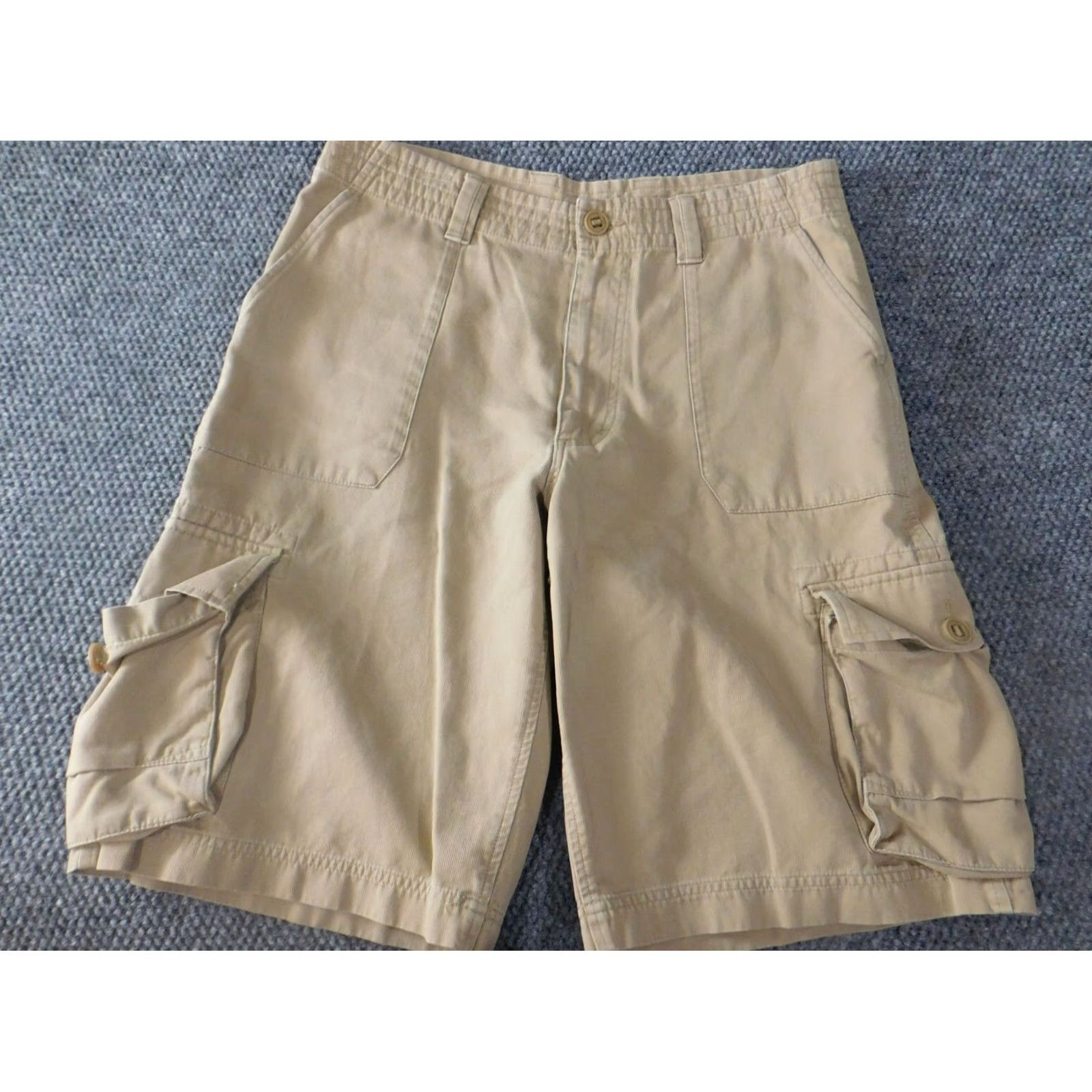 Roundtree & Yorke Roundtree & Yorke mens shorts 34 beige cargo utility easy care chino Shirt? Size US 34 / EU 50 - 2 Thumbnail