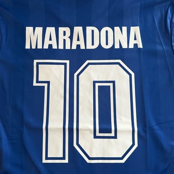Le Coq Sportif Maradona Soccer Jersey Argentina 1986 Away Blue FWC Diego Sh Size US L / EU 52-54 / 3 - 6 Thumbnail