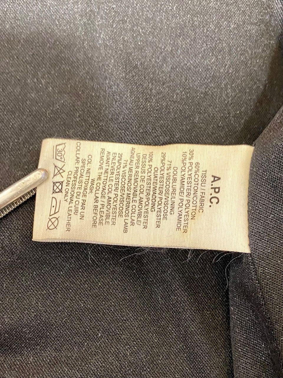 A.P.C. A.P.C. Paris Shearling Collar Field Jacket – Black – XL Size US XL / EU 56 / 4 - 9 Thumbnail