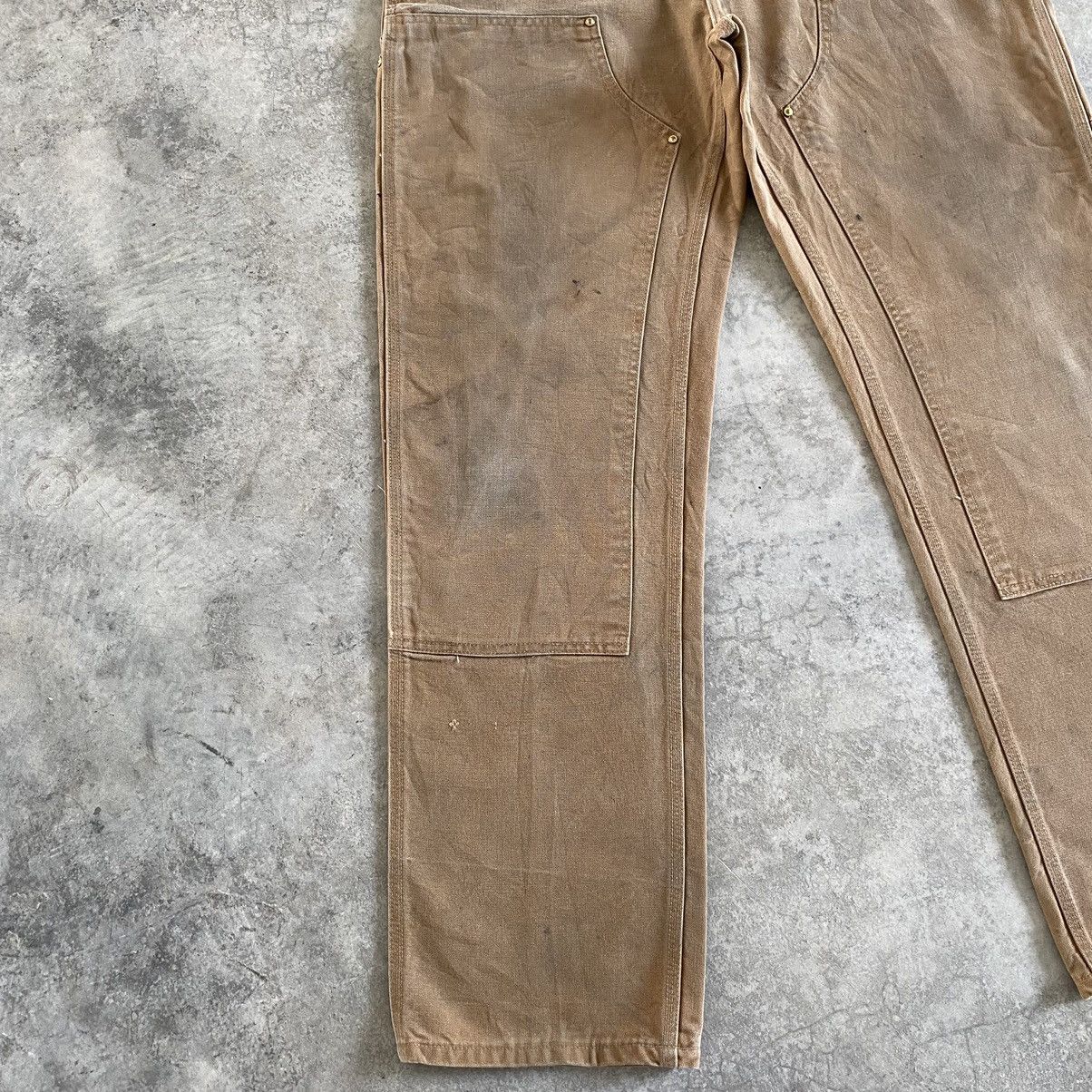 Carhartt VTG Carhartt Double Knee Faded Dirty Carpenter Work Pants Size US 35 - 5 Thumbnail