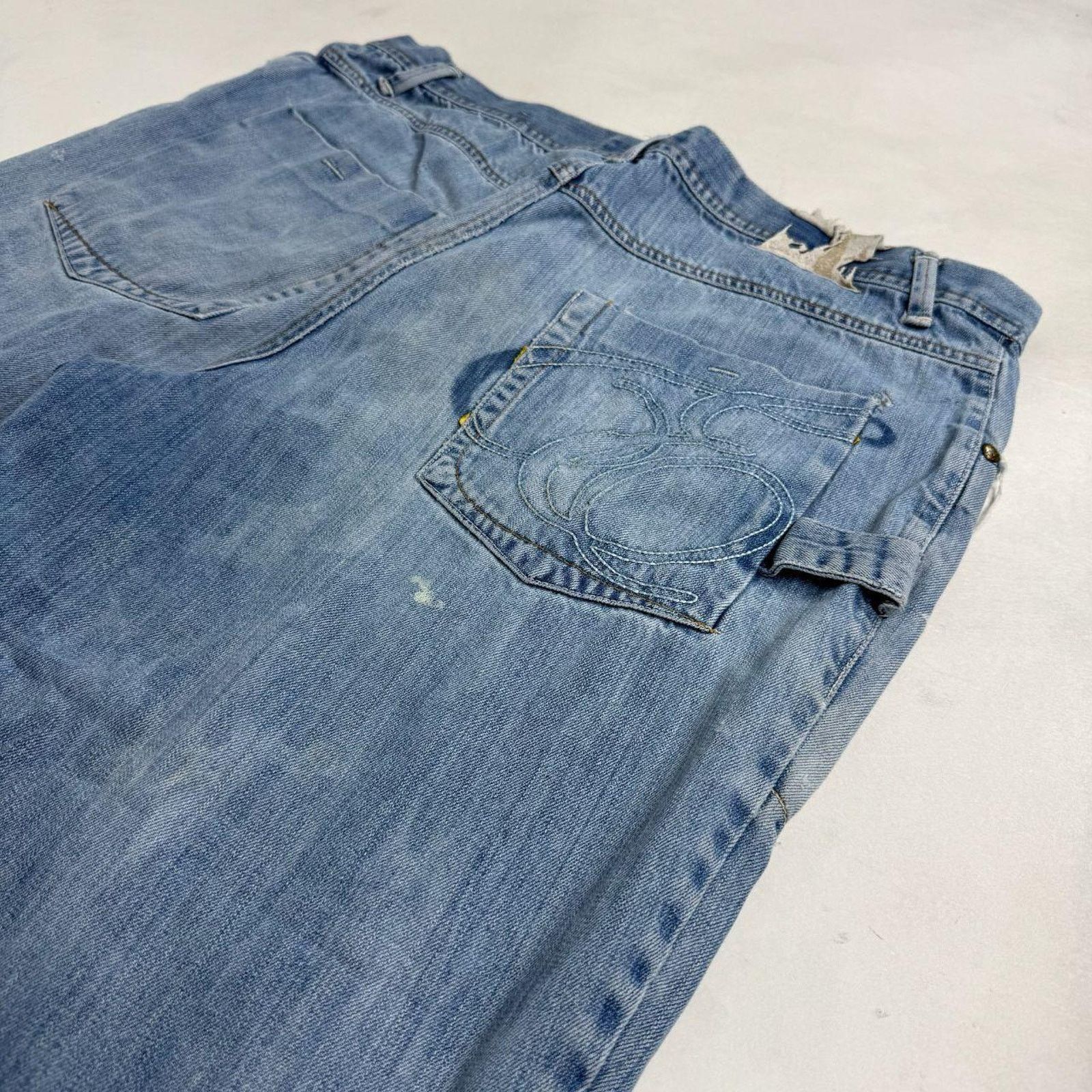 Ecko Unltd. × JNCO × Vintage Vintage y2k faded grunge baggy wide leg skater archive jeans Size US 38 / EU 54 - 2 Thumbnail