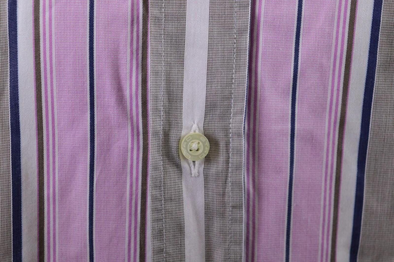 Etro Etro Milano Multicolor Striped Button Down Shirt Size 43 Size US M / EU 48-50 / 2 - 5 Thumbnail