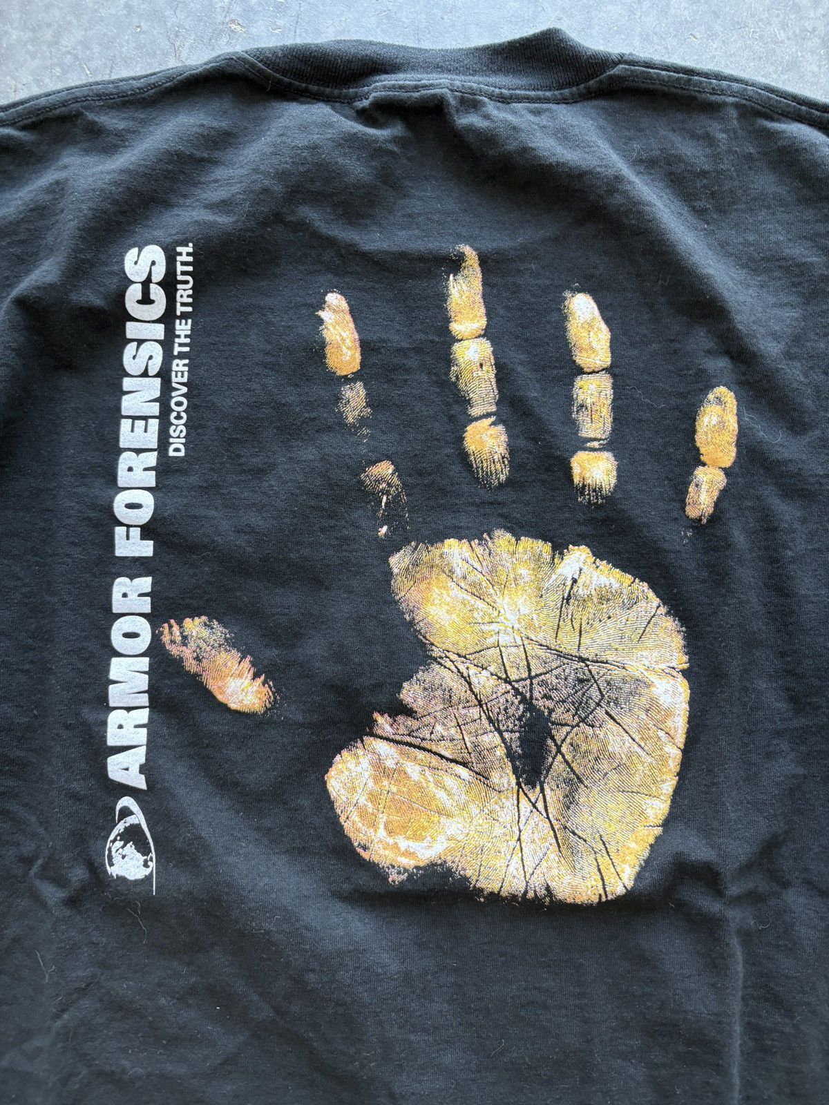 Vintage Vintage 90s Armor Forensics Graphic Tee Size US XL / EU 56 / 4 - 2 Thumbnail