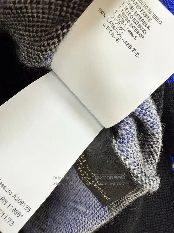 Versace Versace L Size Navy Wool Men's Sweater . Size US L / EU 52-54 / 3 - 7 Thumbnail