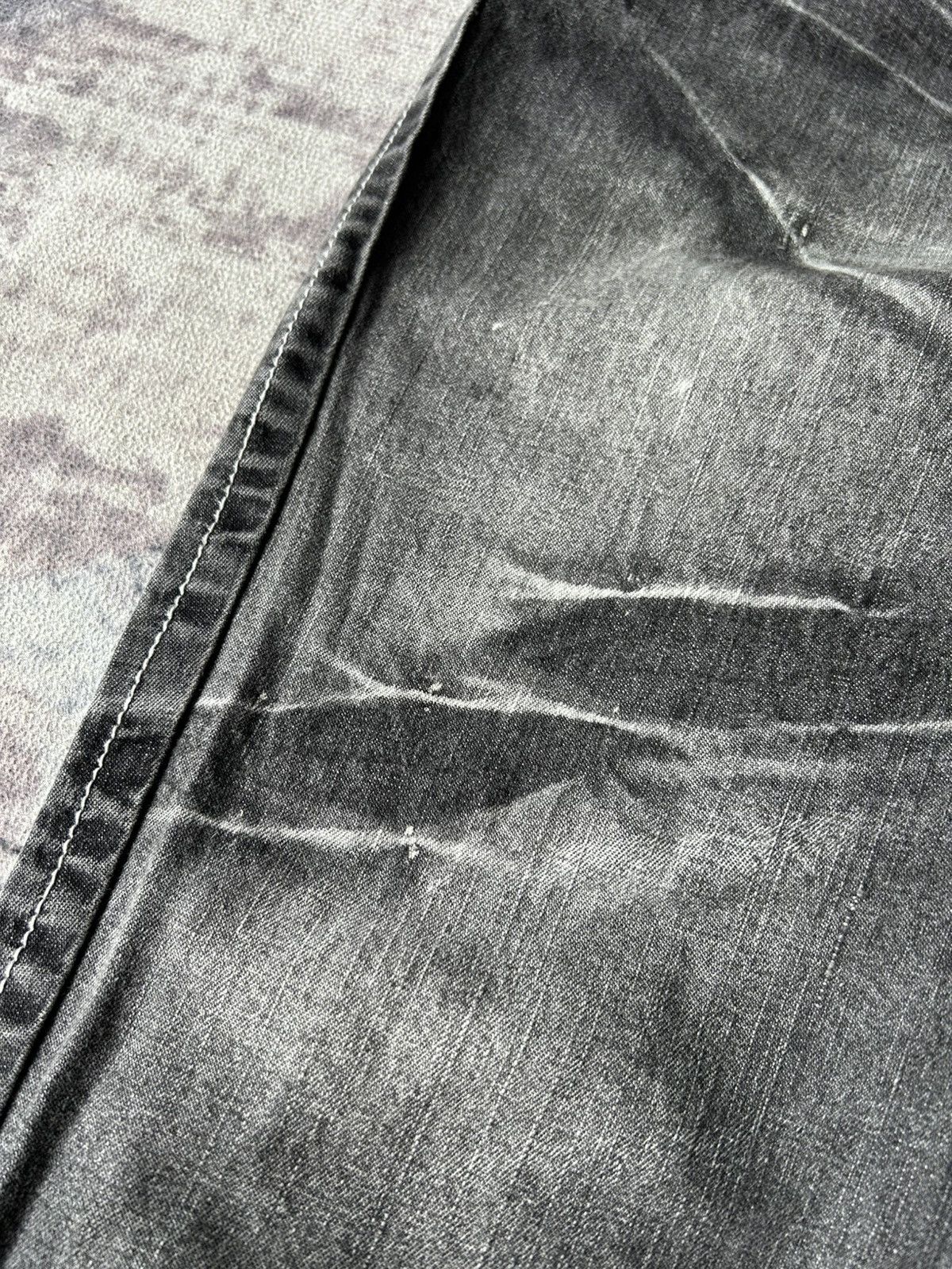 LOWBOX Y2k Lowbox Washed Jeans Size US 31 - 6 Thumbnail