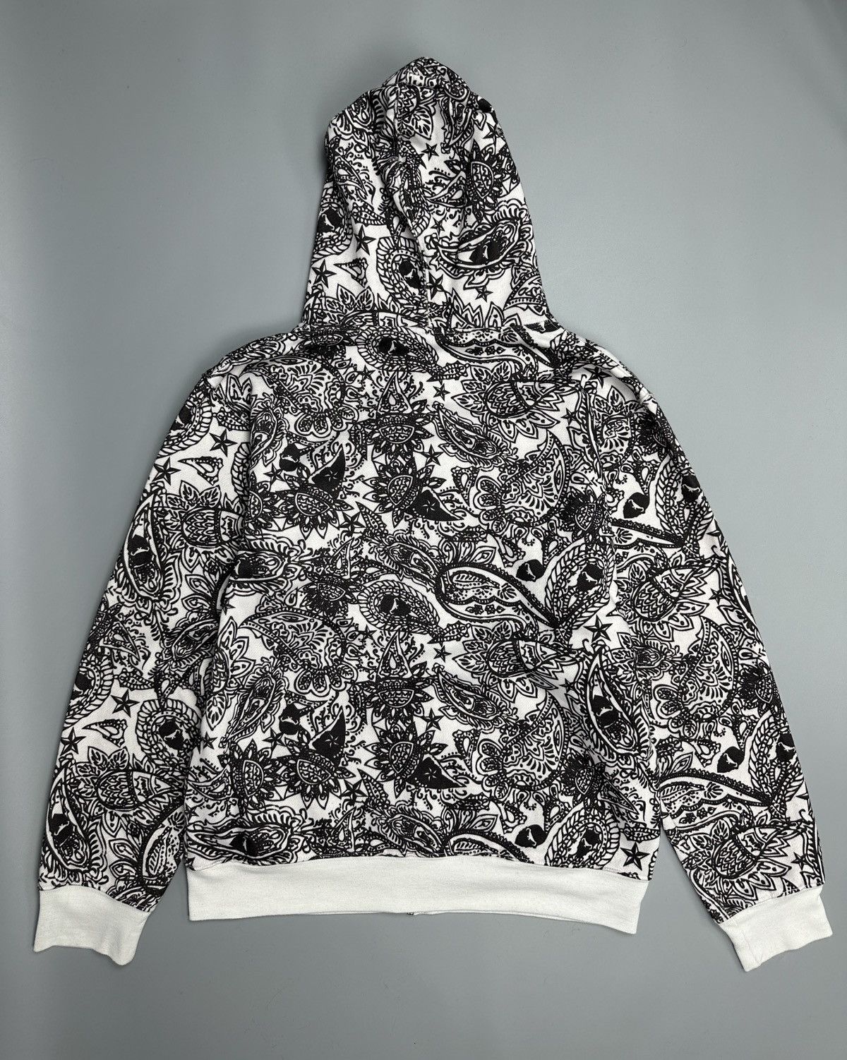 Tapout No Fear Skull Face Zip Hoodie Opium Paiesley Size US M / EU 48-50 / 2 - 3 Thumbnail