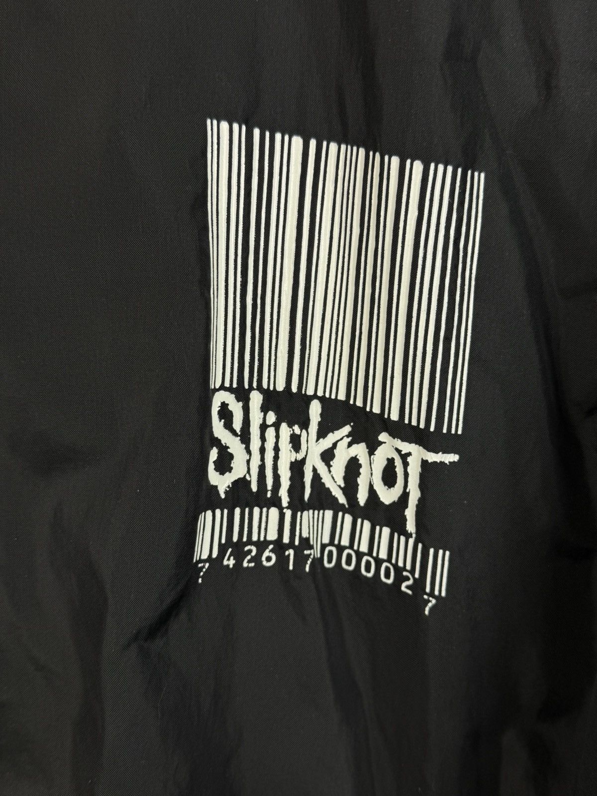 Band Tees 90s Vintage Slipknot 1999 Barcode Windbreaker Jacket XL Size US XL / EU 56 / 4 - 3 Thumbnail