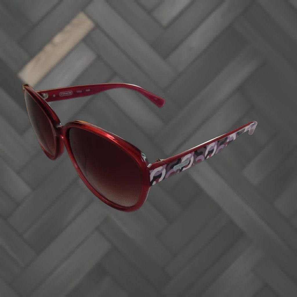 Coach VINTAGE Coach Sunglasses Frames Only 58mm Pink Womens Accessories Size ONE SIZE - 1 Thumbnail