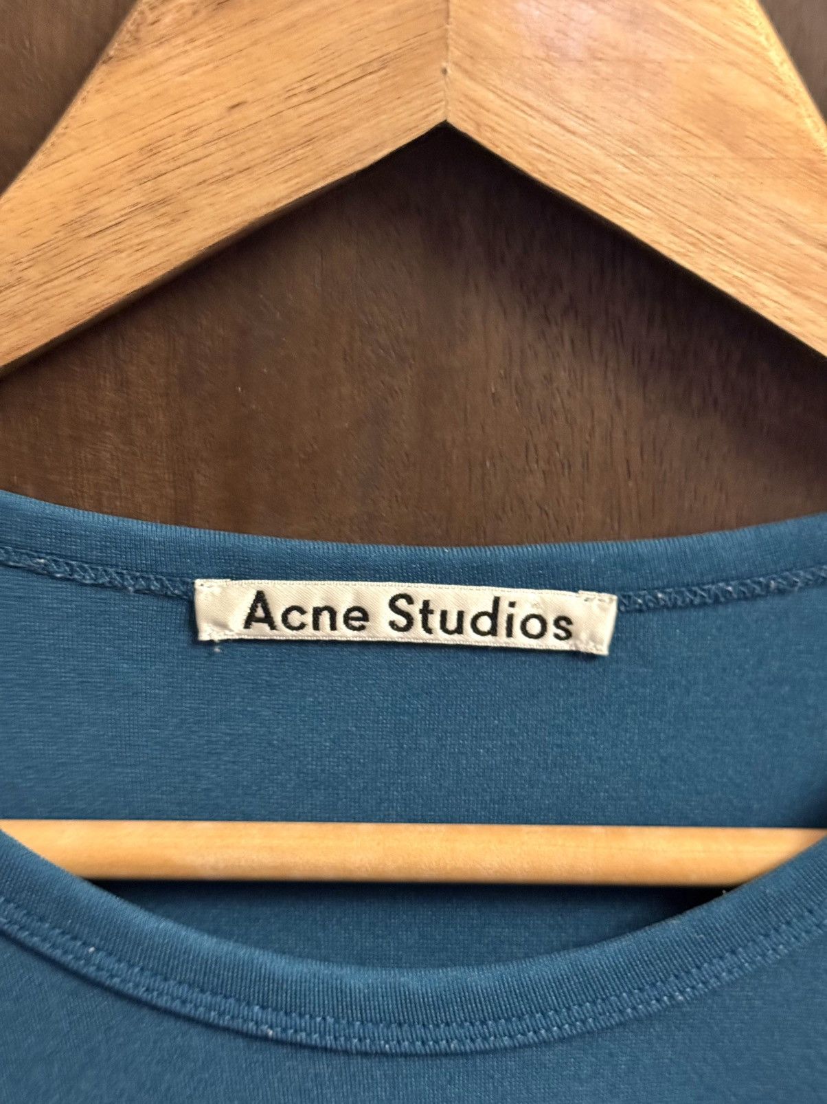 Acne Studios acne studios blue heavy jersey tshirt M Size US M / EU 48-50 / 2 - 2 Thumbnail