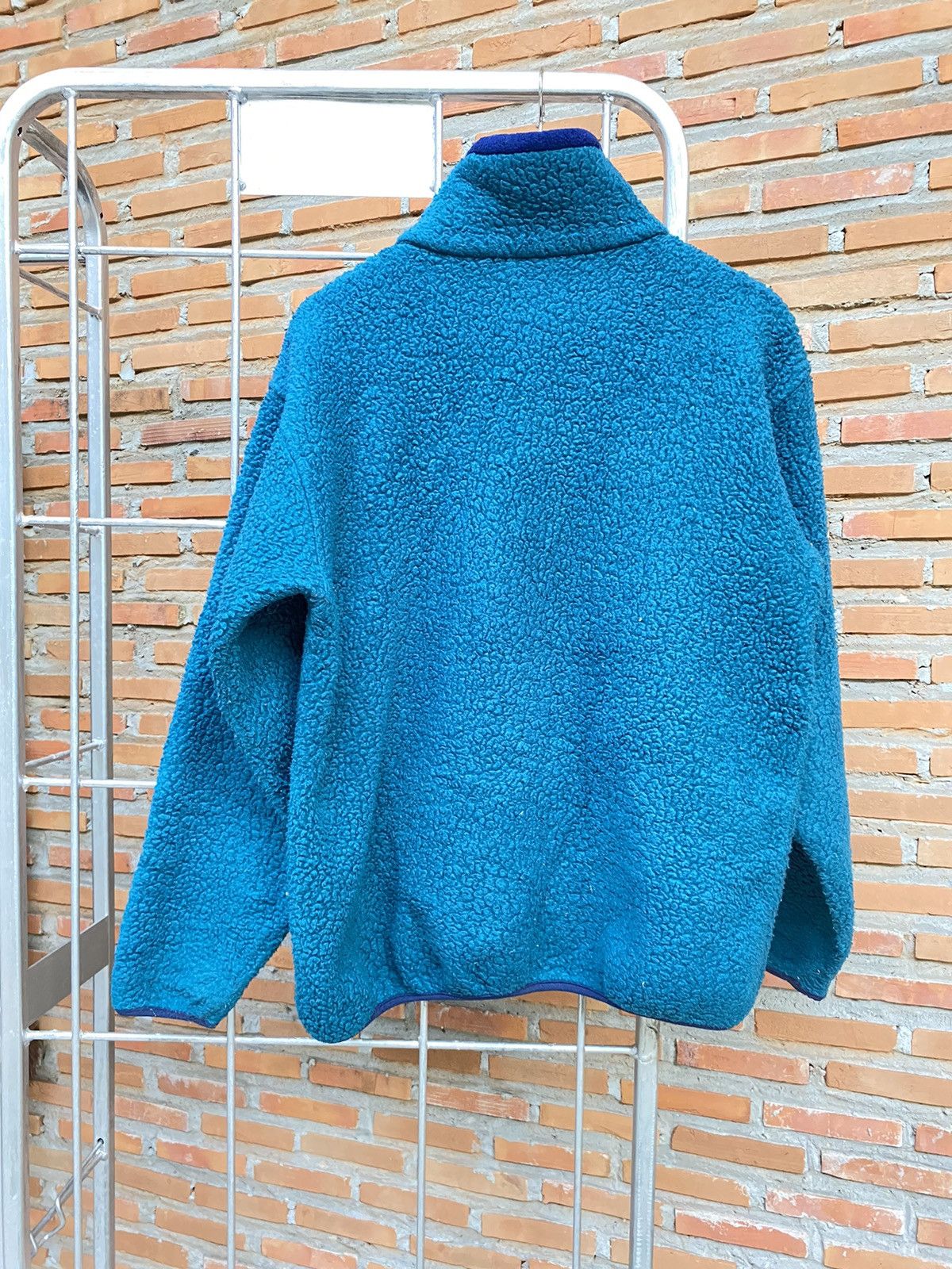 LL Bean fleece sherpa ocean blue jacket