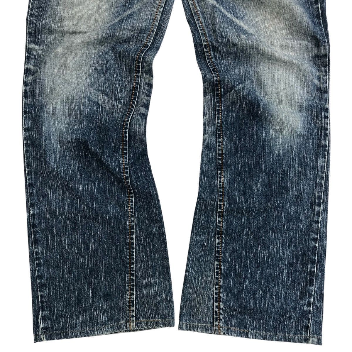 If Six Was Nine × Japanese Brand × Le Grande Bleu (L.G.B.) Vintage Edwin XV Distressed Faded Bootcut Flared Jeans Lgb Size US 37 - 12 Thumbnail
