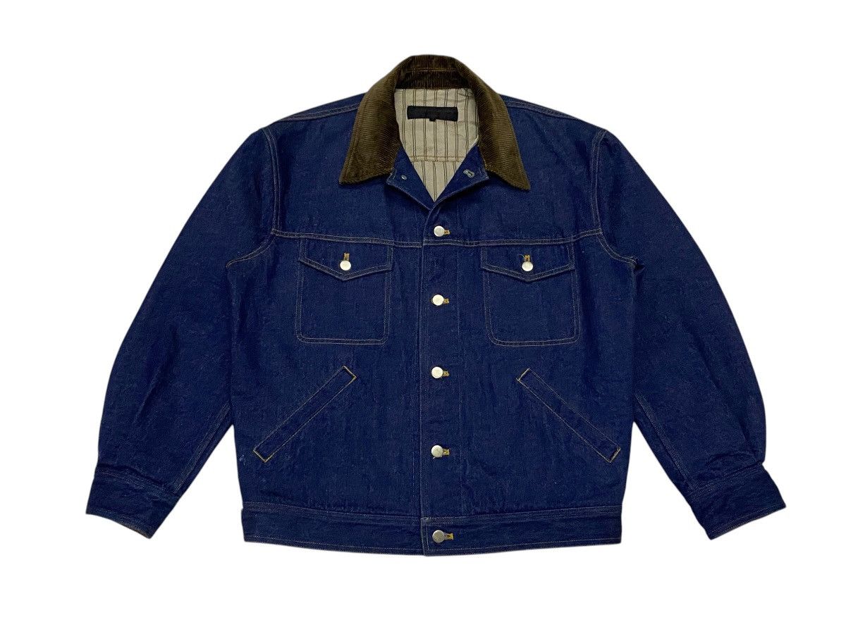Comme des Garcons Rare🔥Vintage Comme Des Garçons Homme Denim Jacket Size US M / EU 48-50 / 2 - 8 Thumbnail