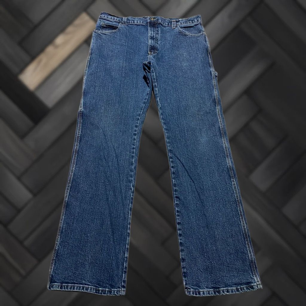 Dickies Dickies Mens Carpenter Jeans Blue Denim Stretch Workwear 36x34 Size US 36 / EU 52 - 1 Thumbnail
