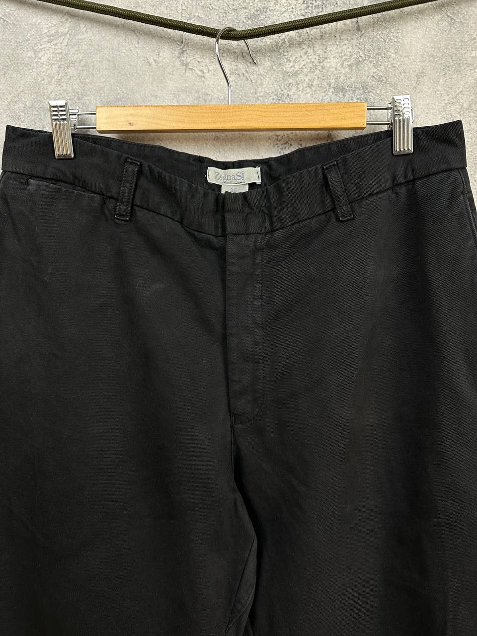 Ermenegildo Zegna Ermenegildo Zegna Sport Black Cotton Chino Trousers Size US 36 / EU 52 - 4 Thumbnail