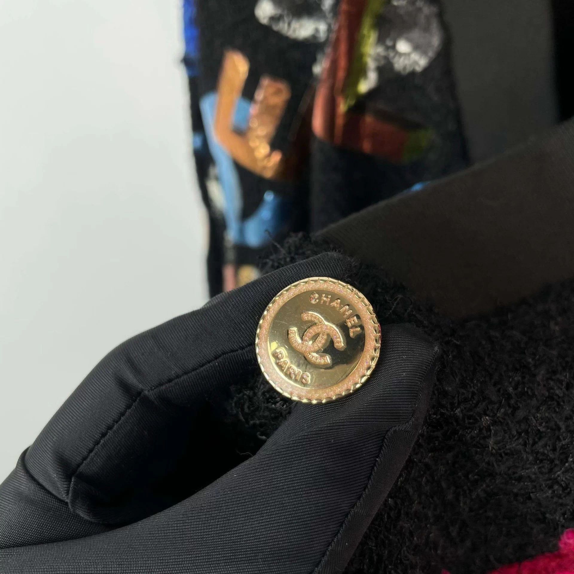 Chanel Chanel colorblock logo wool cardigan 36 Size XS / US 0-2 / IT 36-38 - 4 Thumbnail