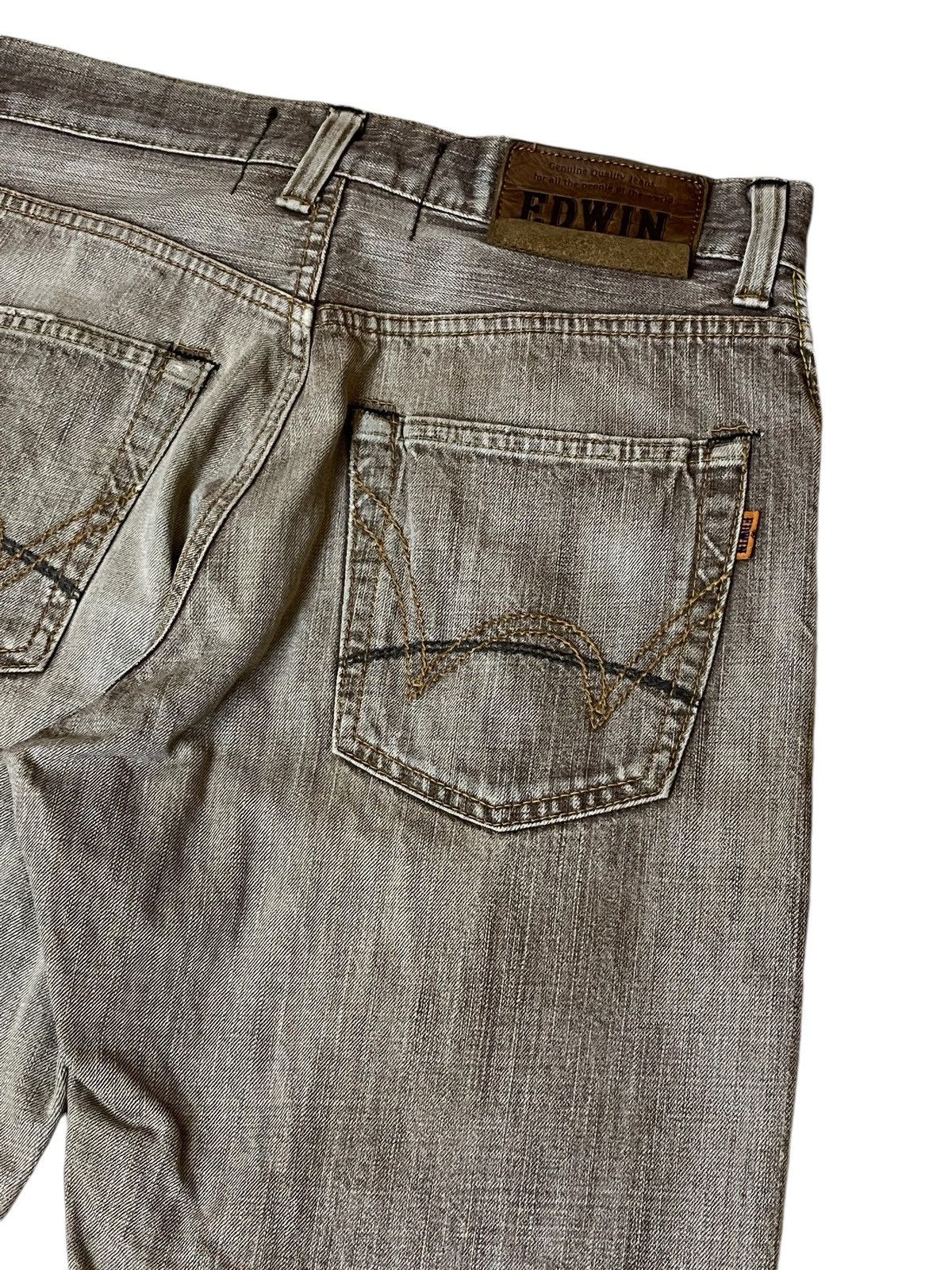 Edwin SICK🔥VINTAGE EDWIN 505V DISTRESSED REDLINE SELVEDGE JEANS Size US 32 / EU 48 - 8 Thumbnail
