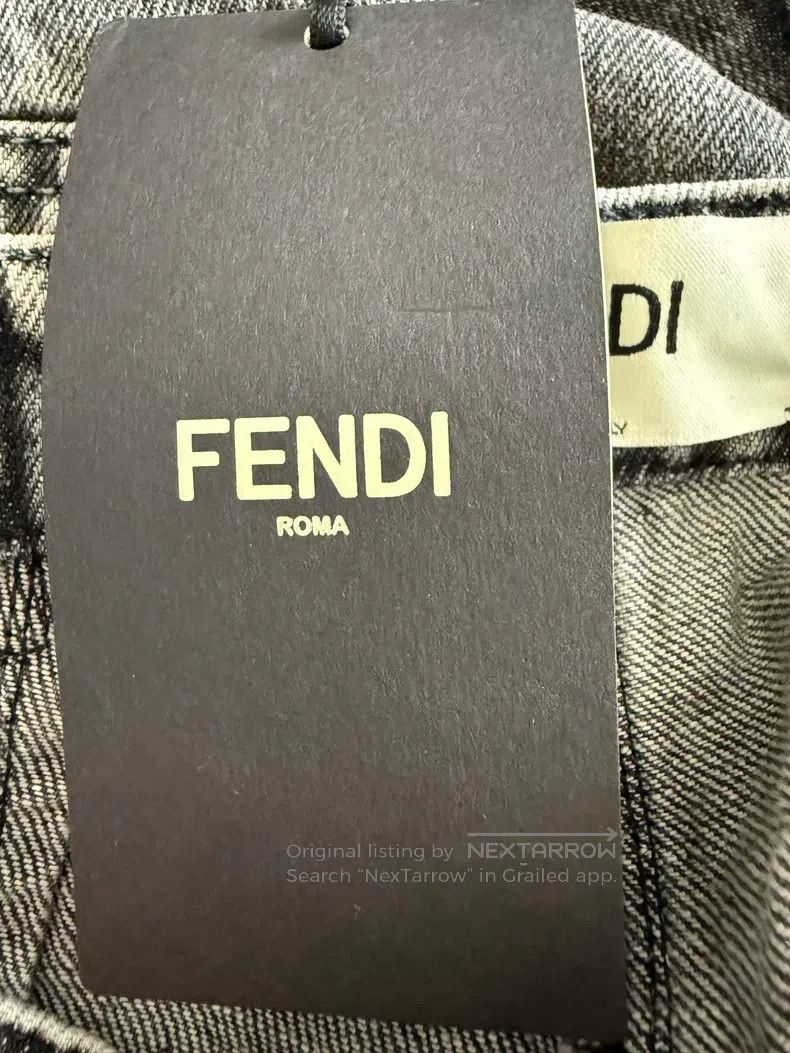 Fendi Fendi Grey Vintage Distressed Mid-waist Flare Jeans Size 25" / US 0 / IT 36 - 5 Thumbnail