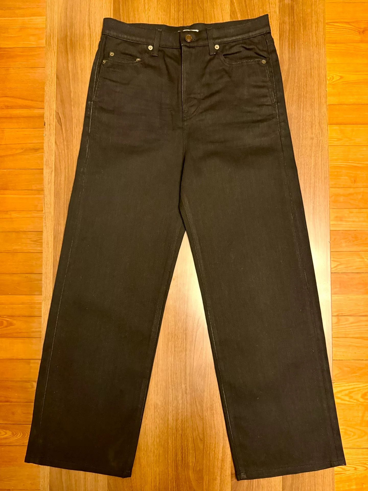 Saint Laurent Paris saint laurent high-waist wide-leg jeans Size US 29 - 1 Thumbnail