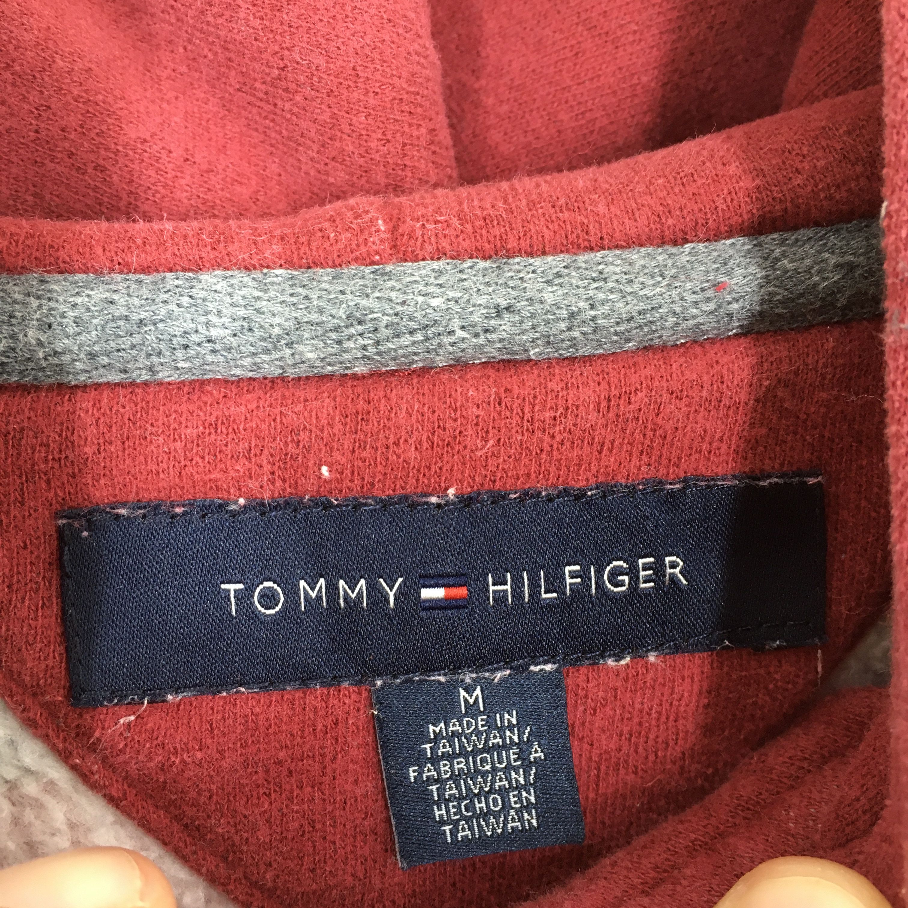Tommy Hilfiger × Vintage Vintage 90's Tommy Hilfiger Stripes Zipper Hoodies Medium Size US M / EU 48-50 / 2 - 4 Thumbnail