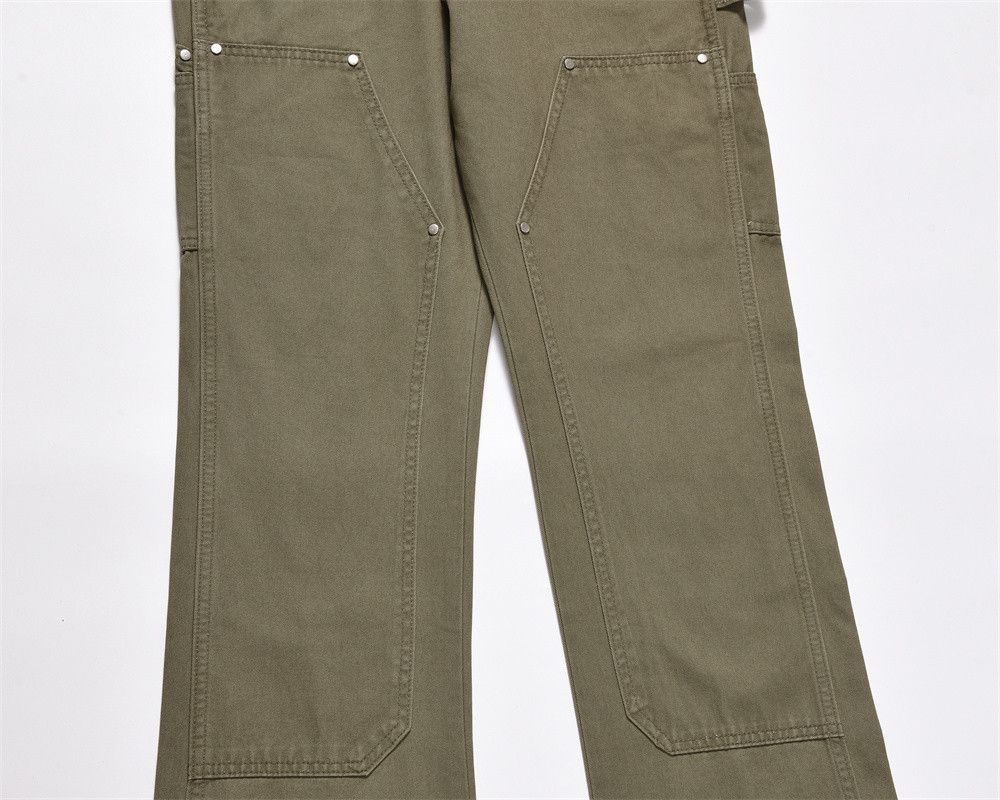 Japanese Brand Vibe Style Cargo Pants Mens Loose Solid Color Size US 35 - 6 Thumbnail